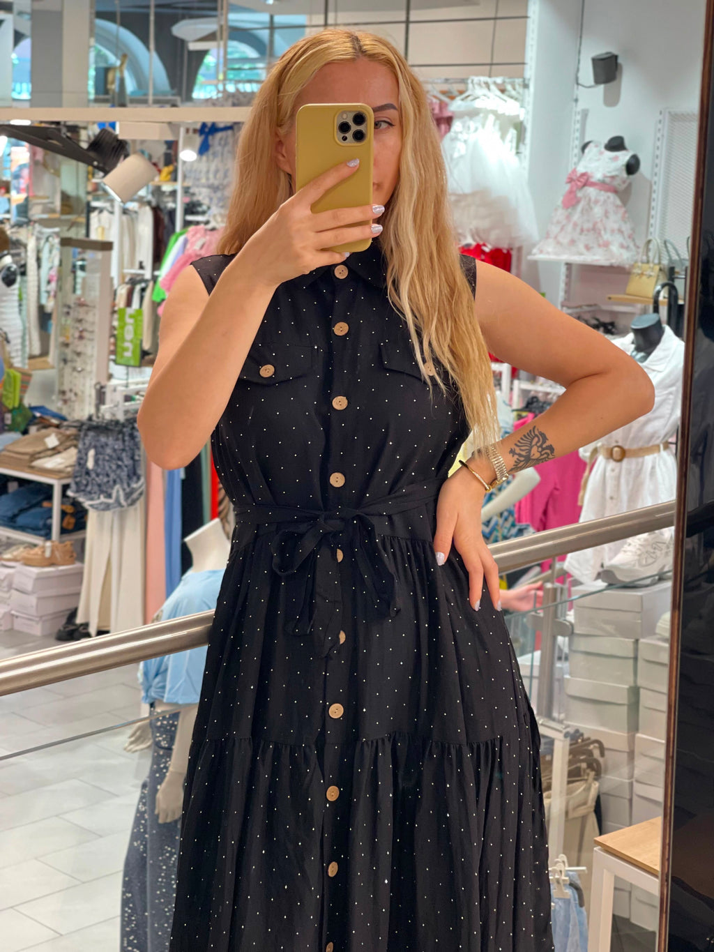 Kleid mit Strass