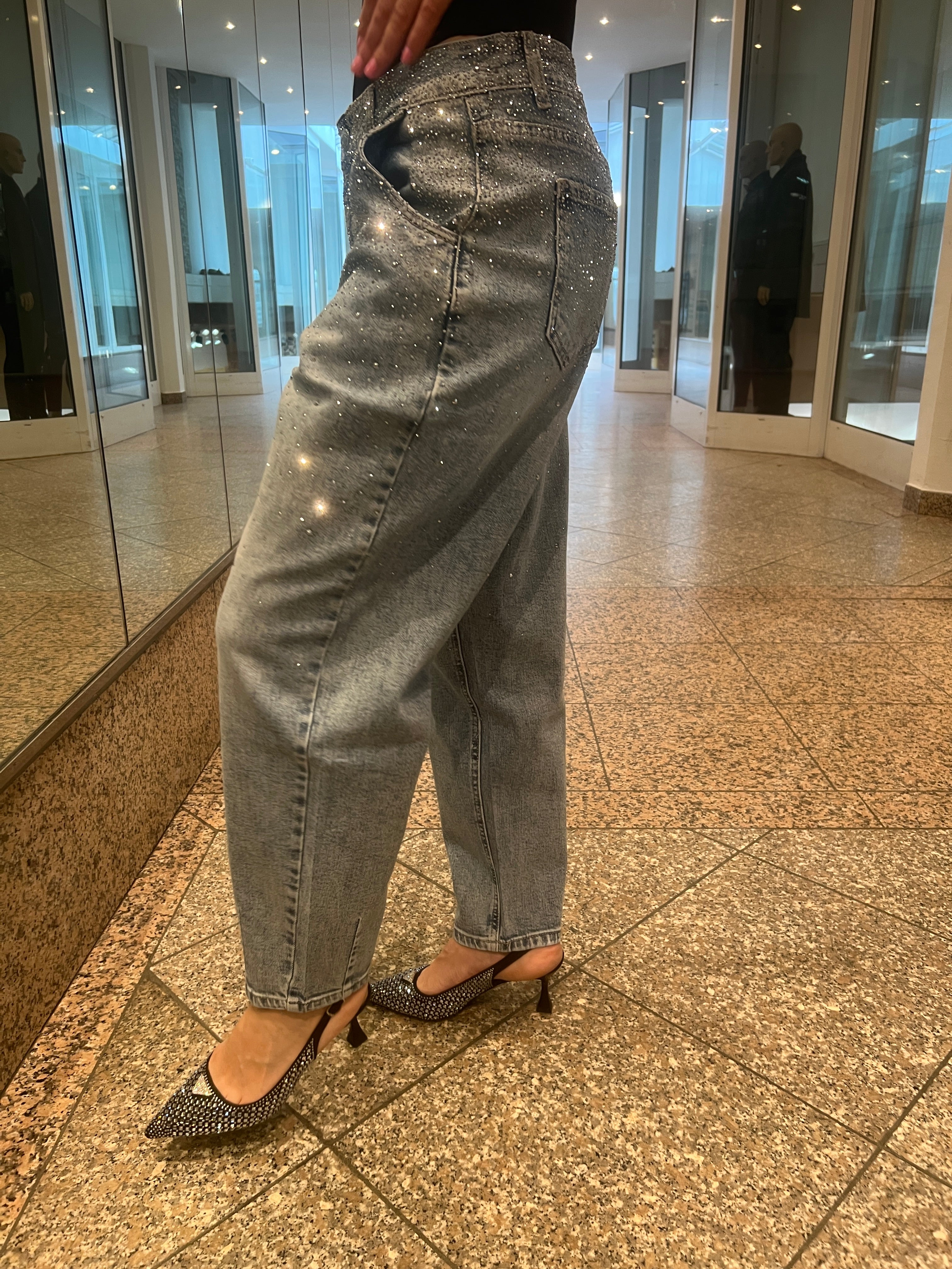 GLITZER JEANS JULIA