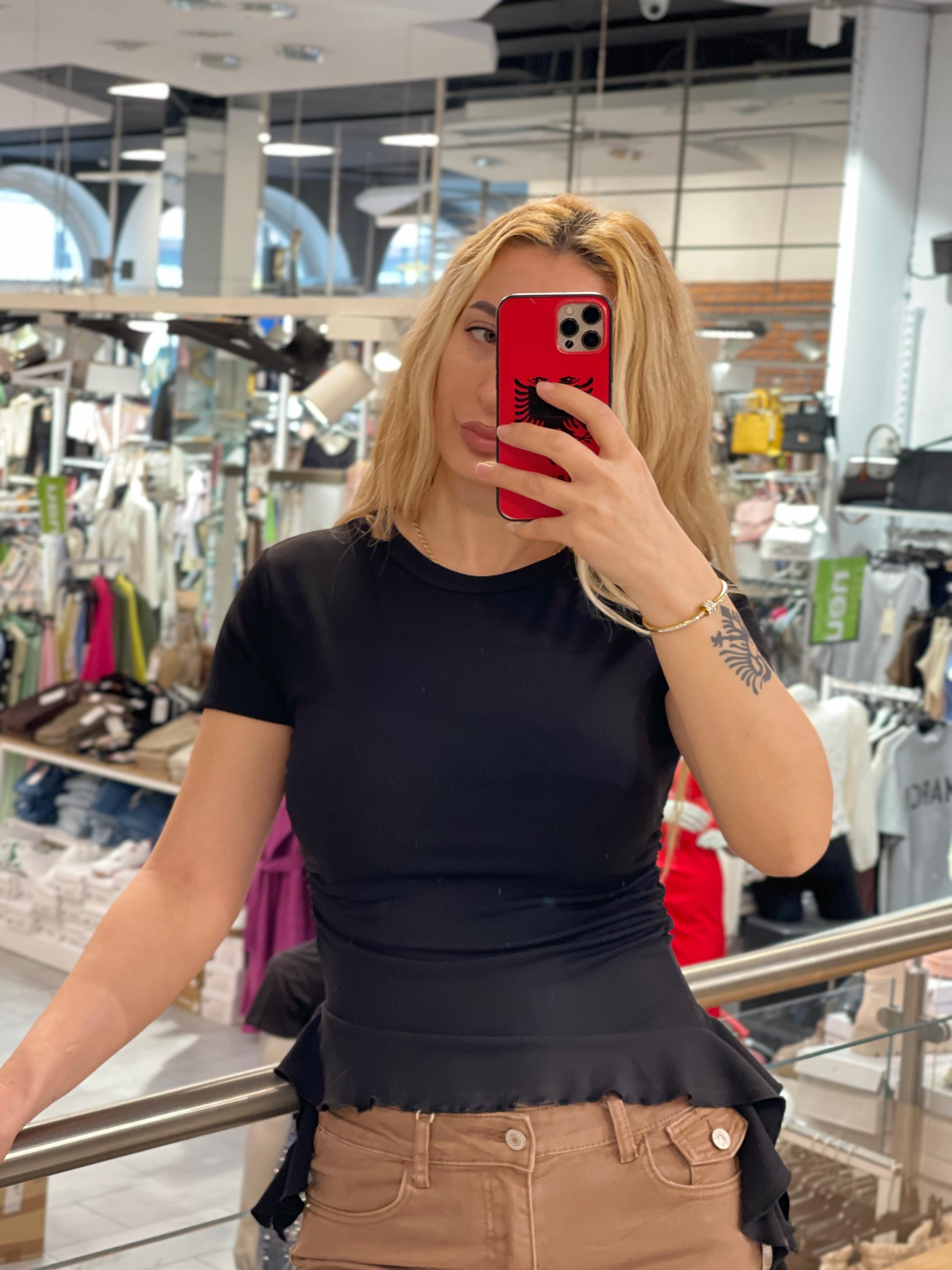 Shirt Zeinab mit Rüschchen