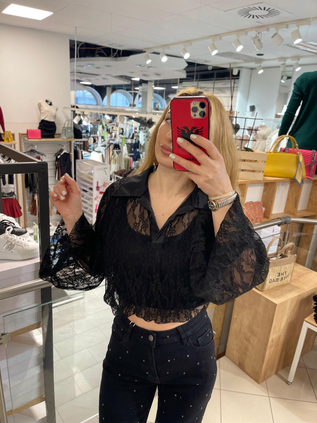 Spitzen Bluse Jenny