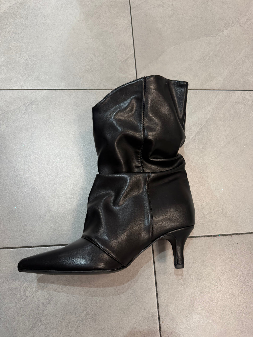 Damen Raffstiefel Slouchy