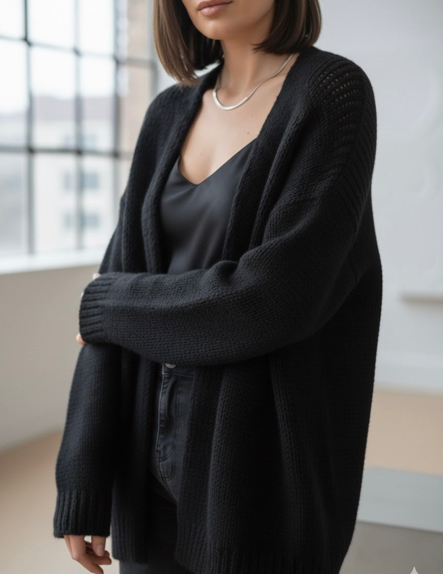 CARDIGAN LEA IN SCHWARZ