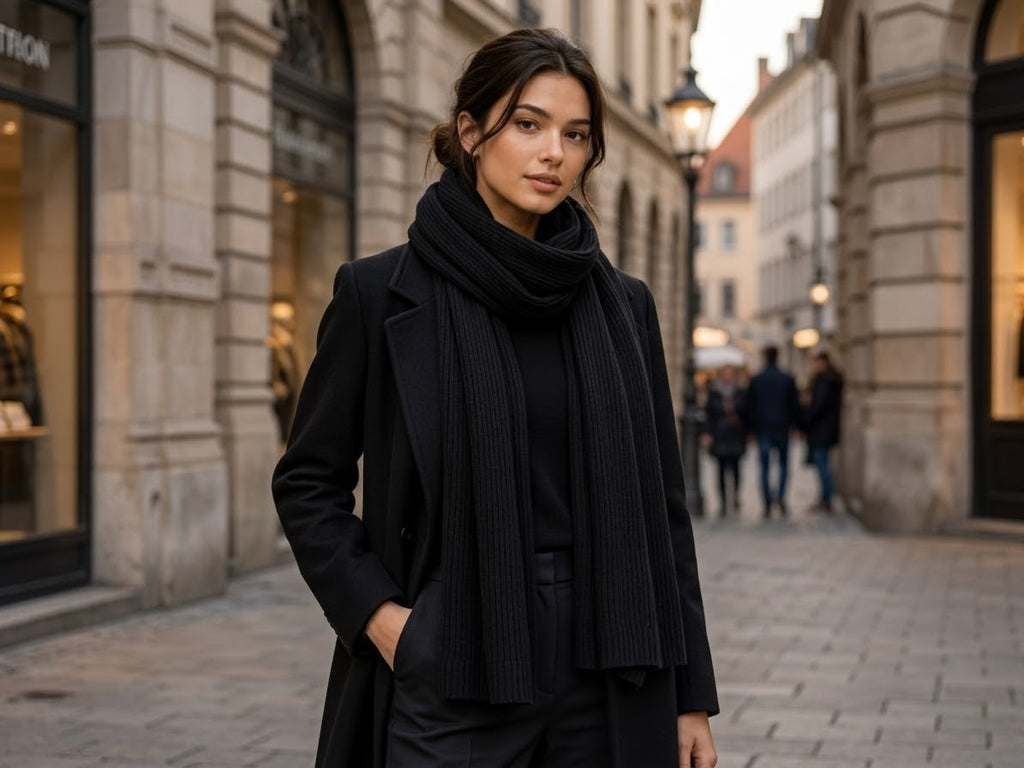 Premium Ripp-Schal klassisch