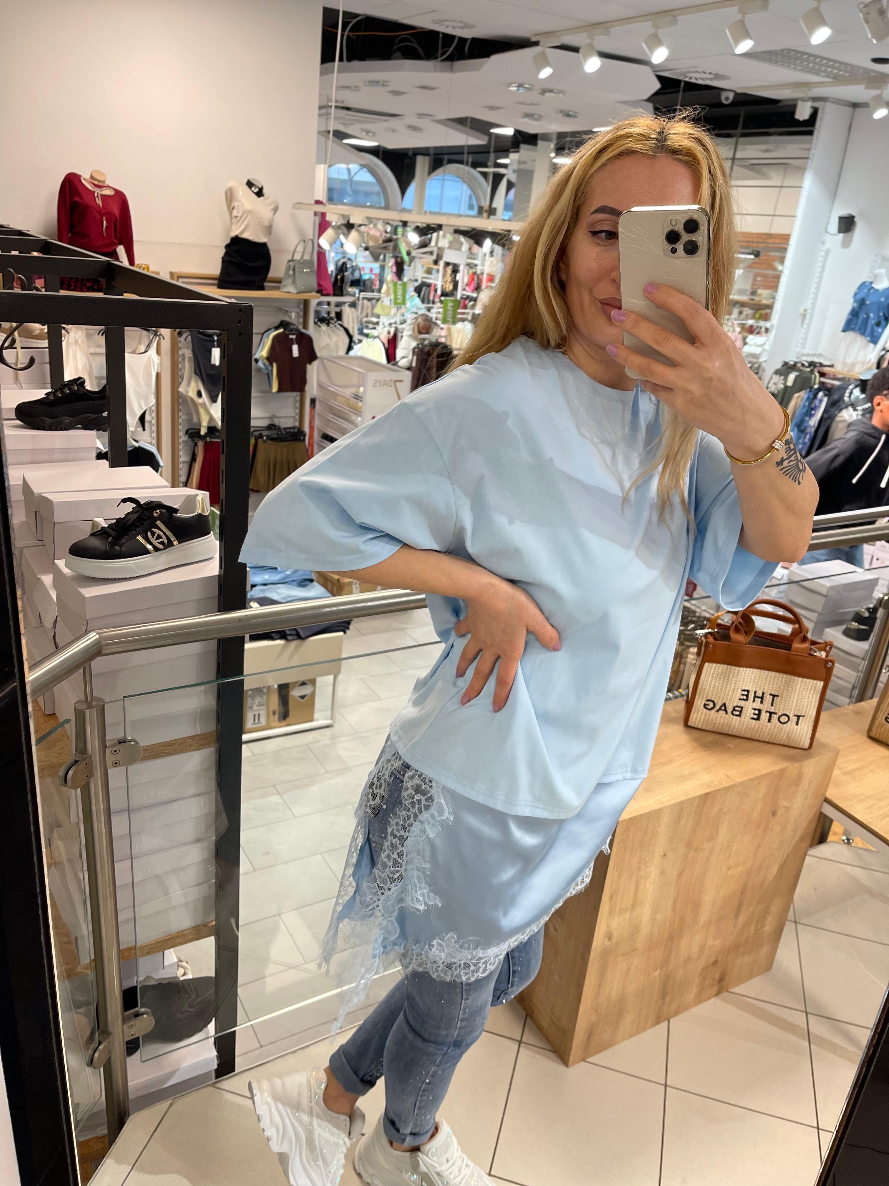 T-Shirt mit Spitze Anna