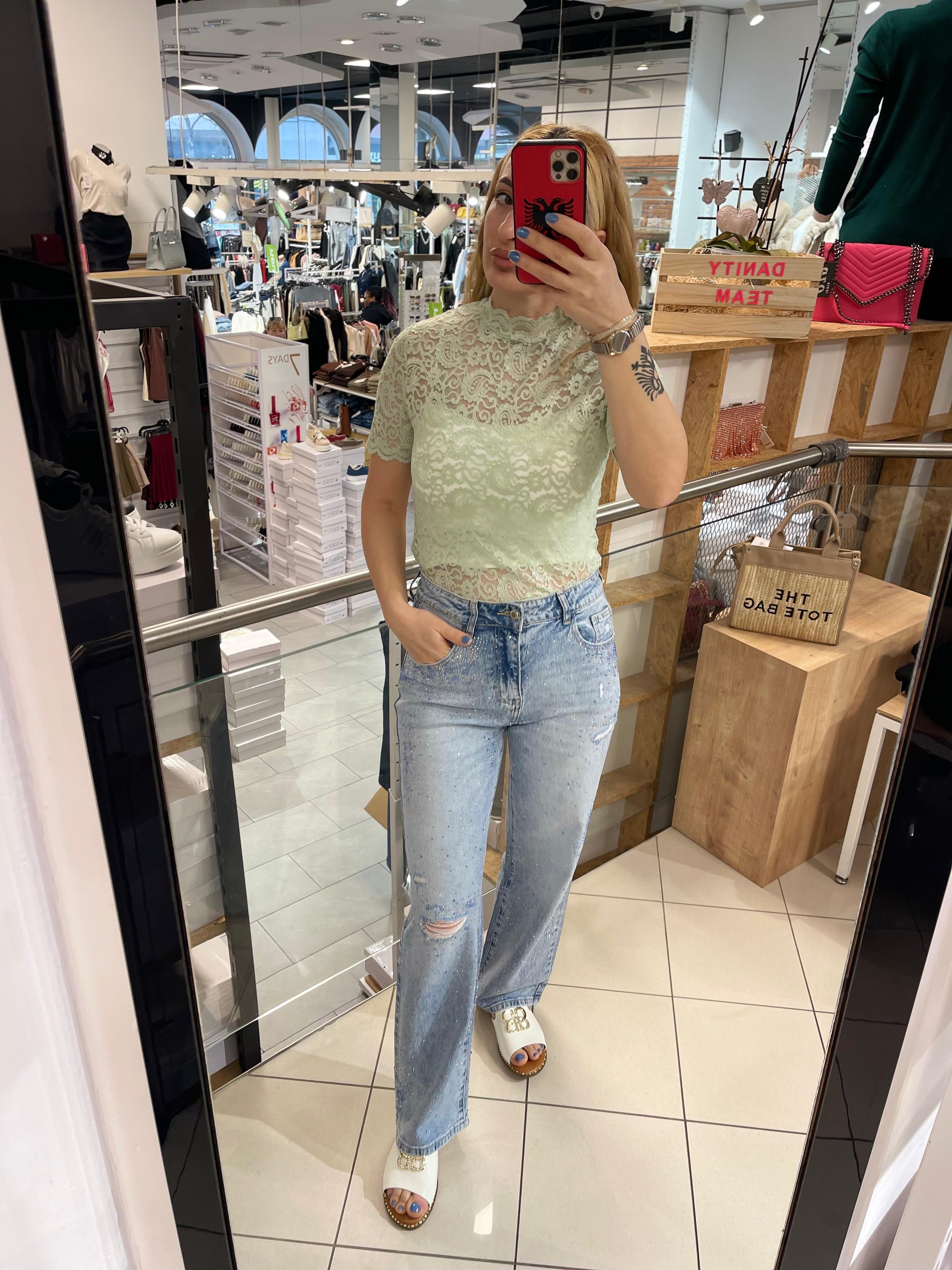 GLITZER JEANS MILANIA