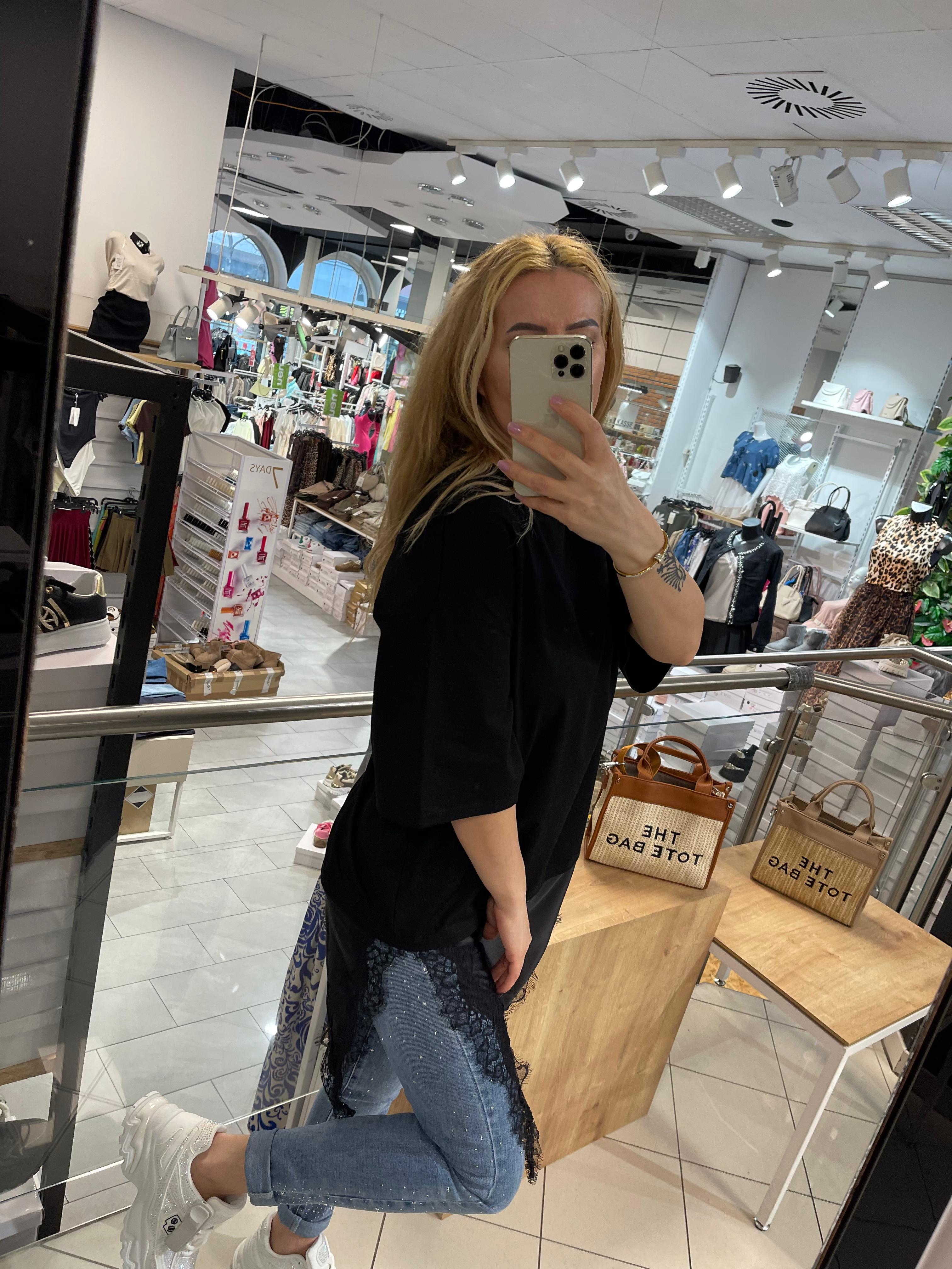T-Shirt mit Spitze Anna