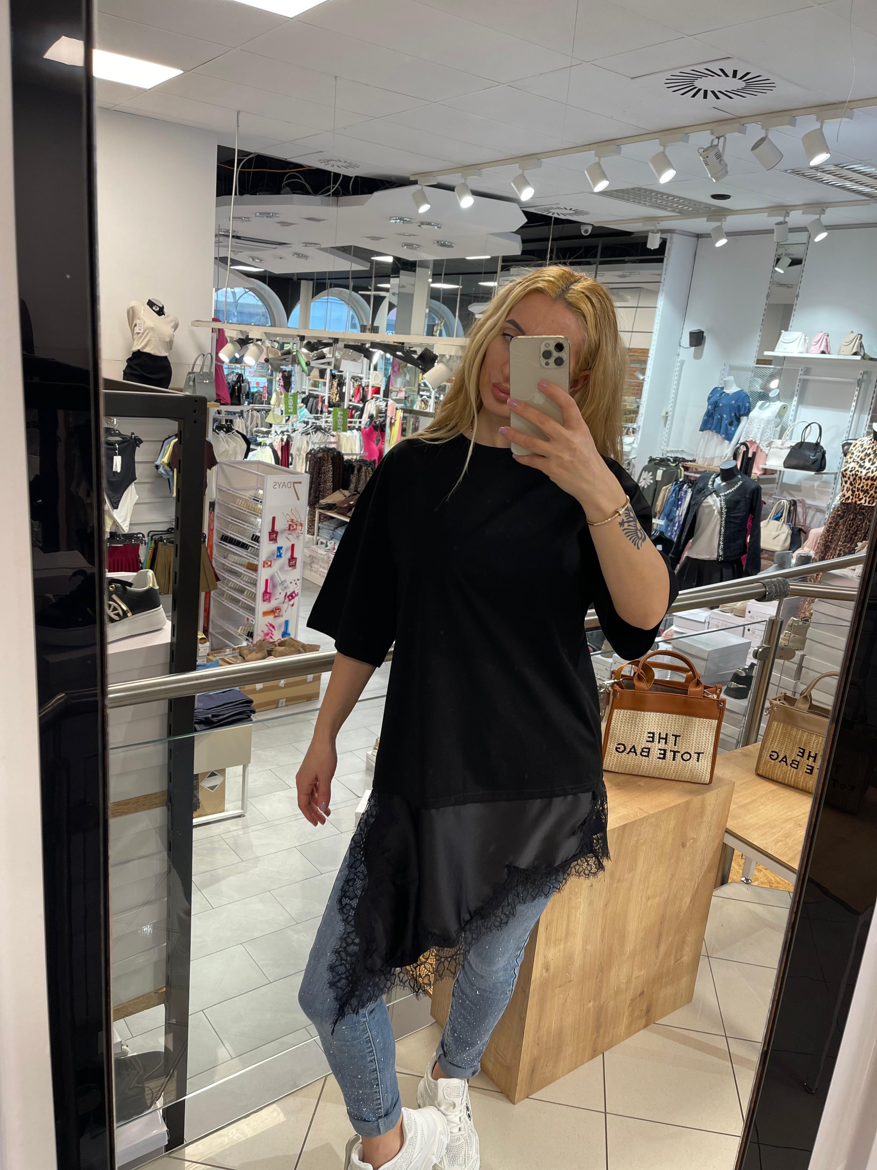 T-Shirt mit Spitze Anna