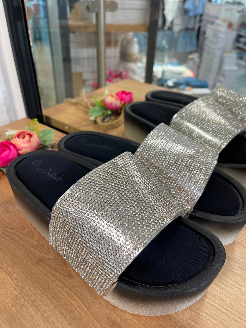 Glitzer Sandalen