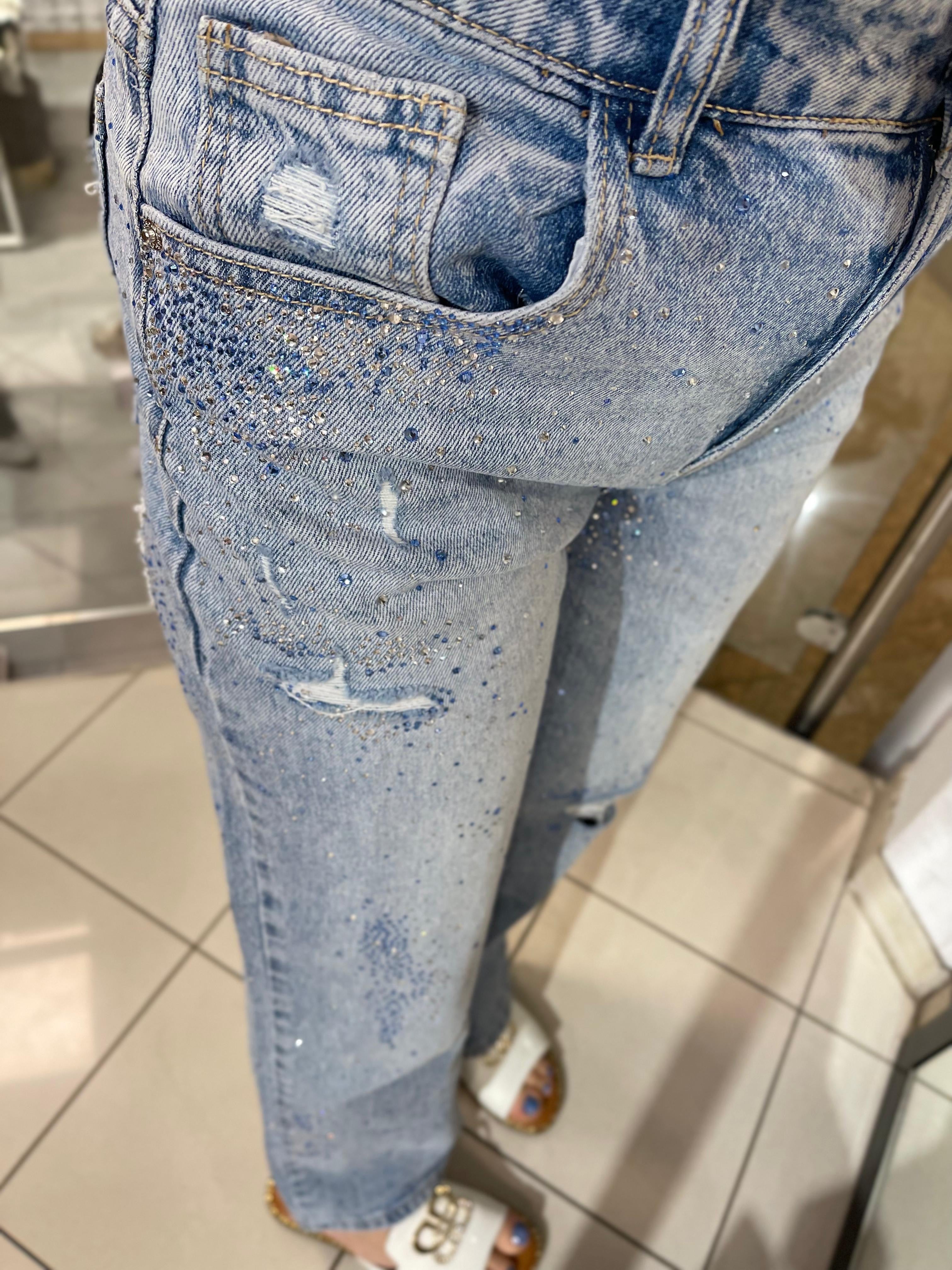 GLITZER JEANS MILANIA