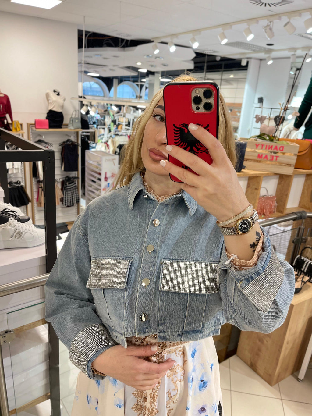 JEANSJACKE INA