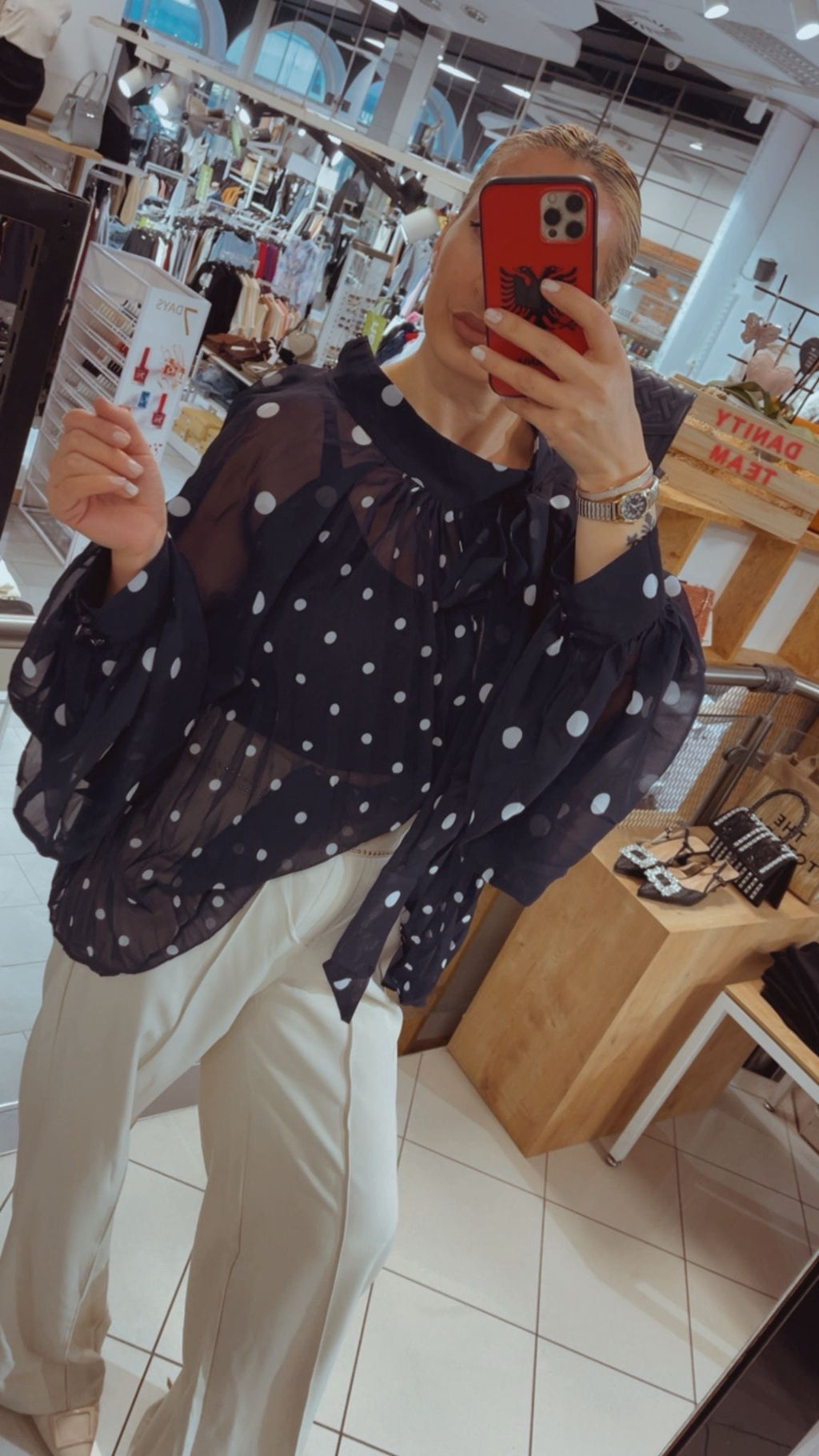 PÜNKTCHEN BLUSE TAMARA