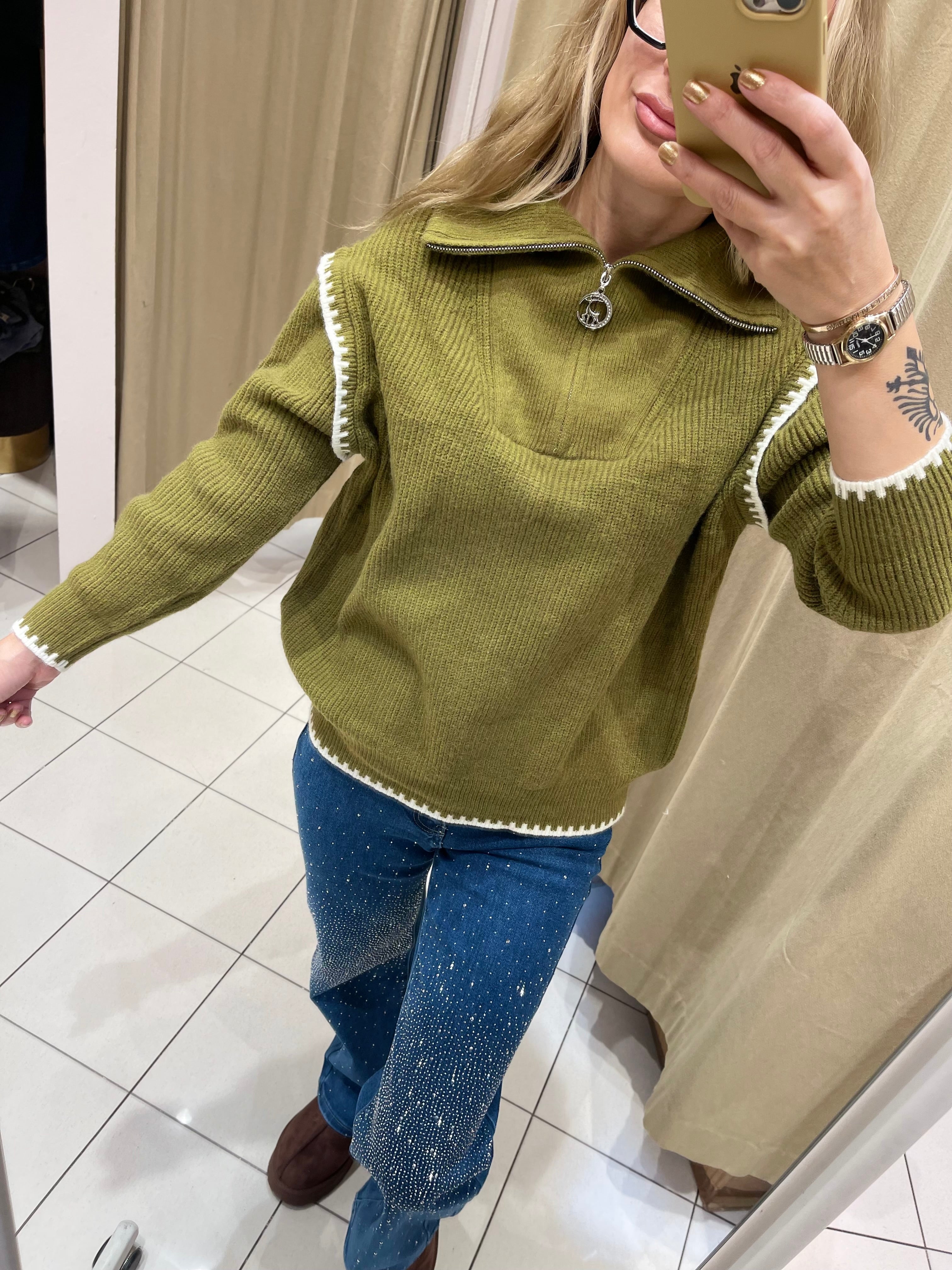PULLOVER RIMA GRÜN