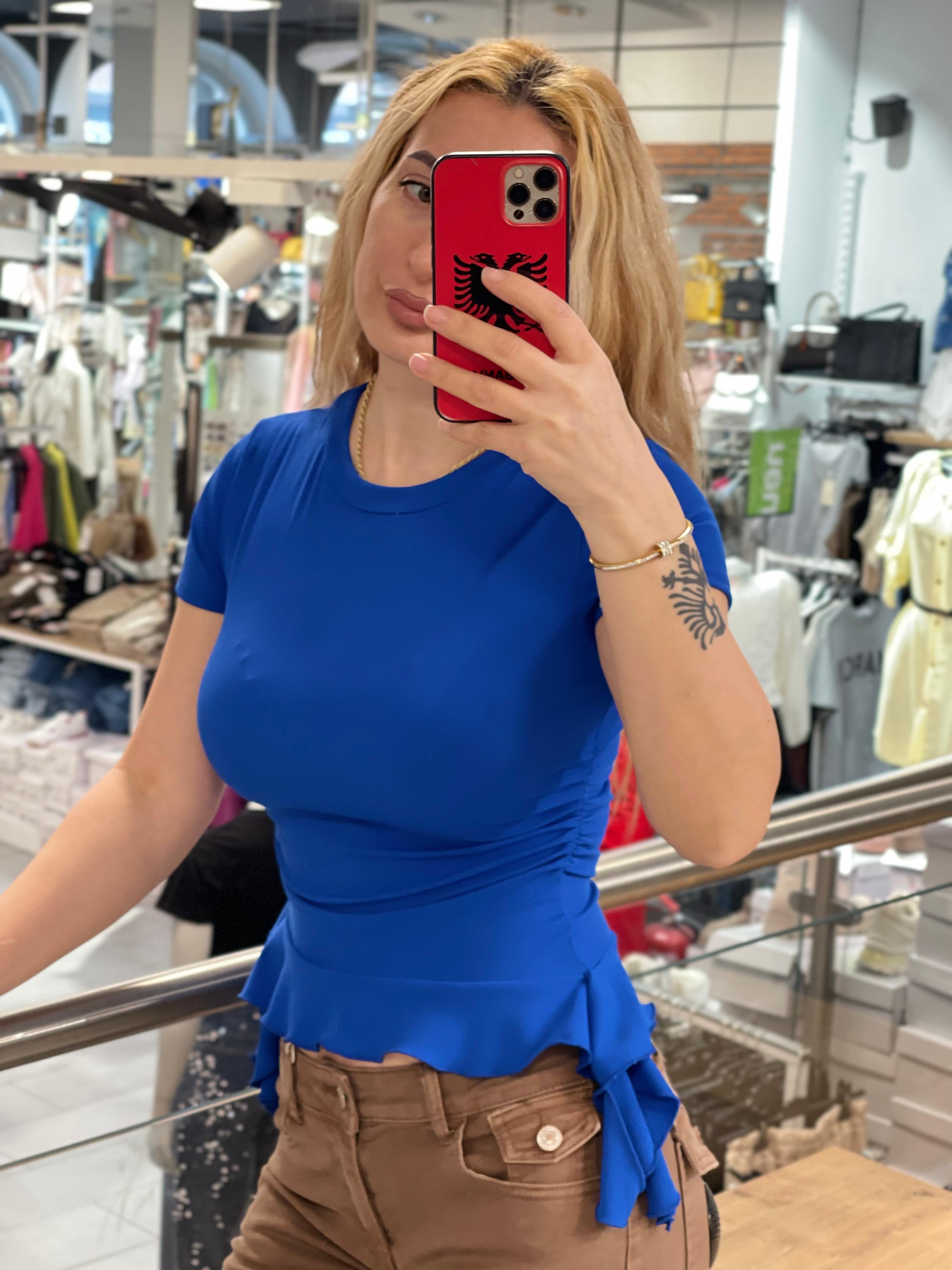 Shirt Zeinab mit Rüschchen