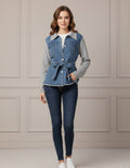 JEANS STRICKJACKE MIA