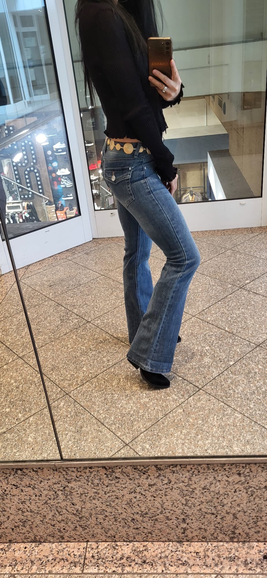 Hüft-Jeans Mila