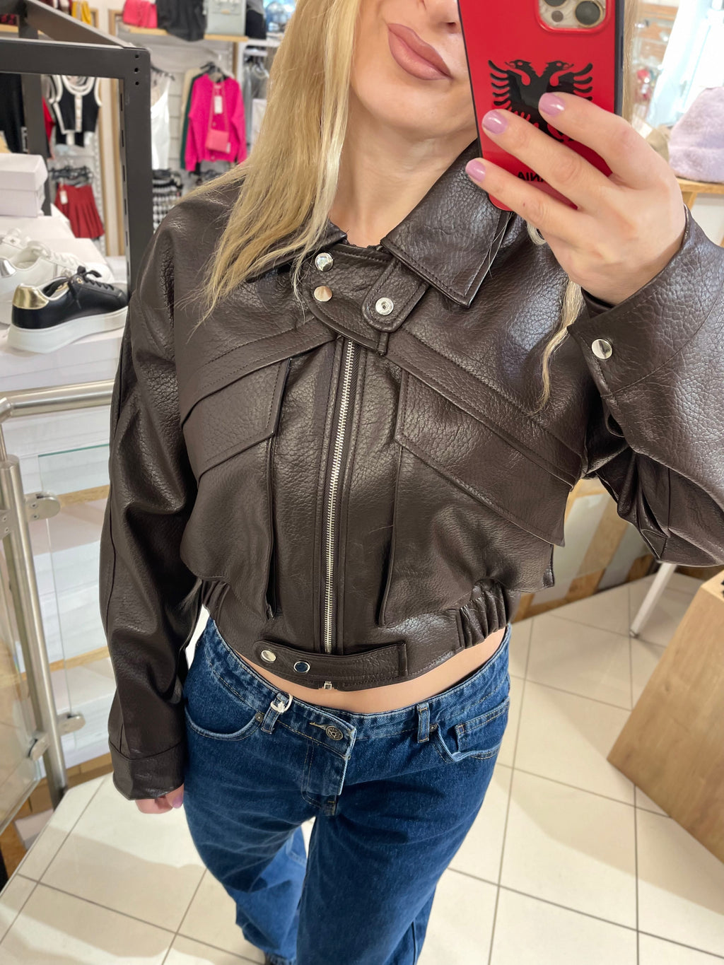 JACKY LEDERJACKE AUS PU