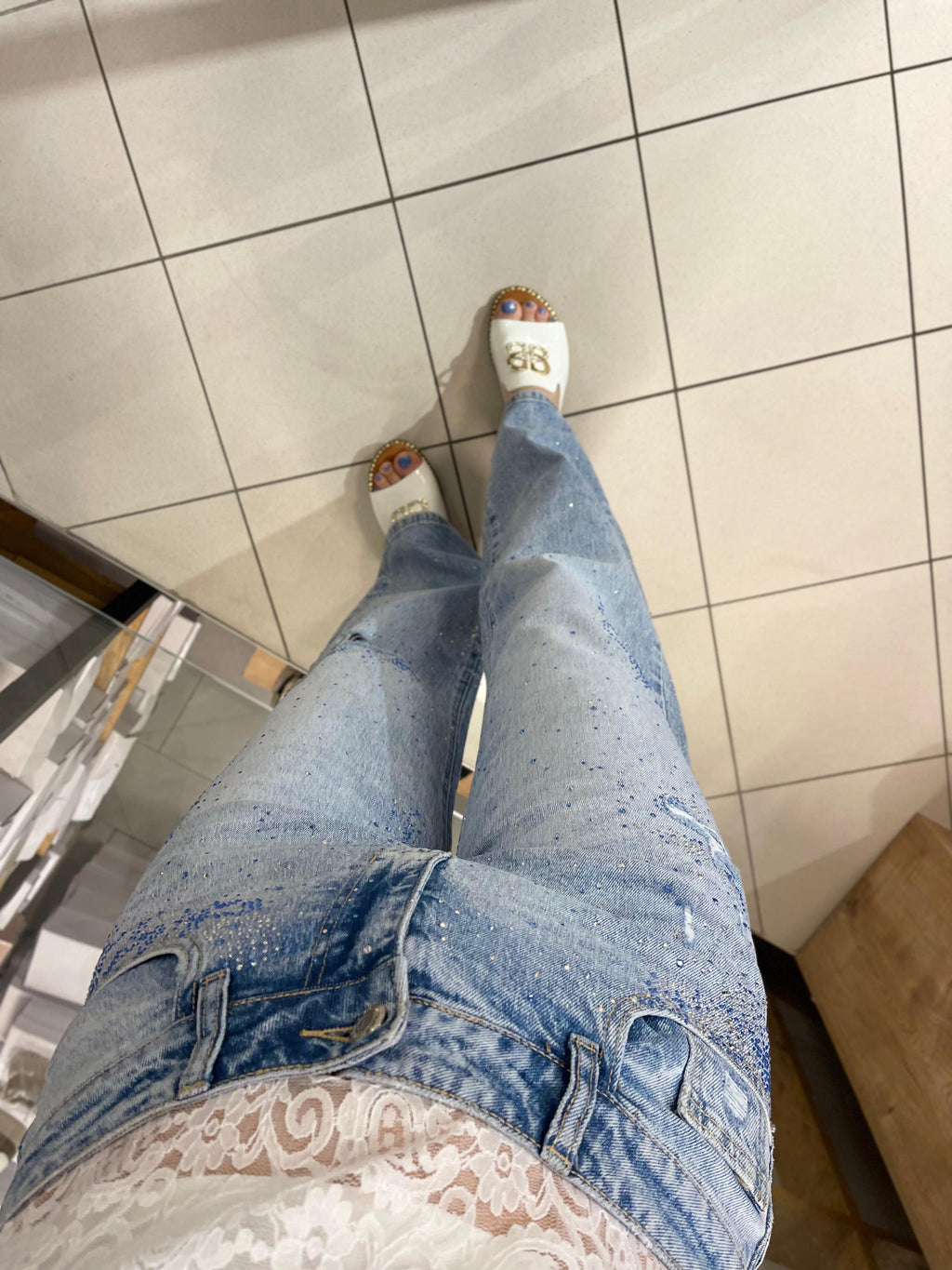 GLITZER JEANS MILANIA