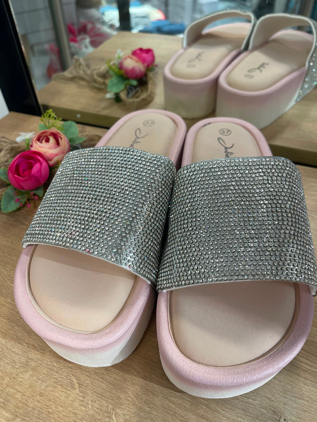 Glitzer Sandalen
