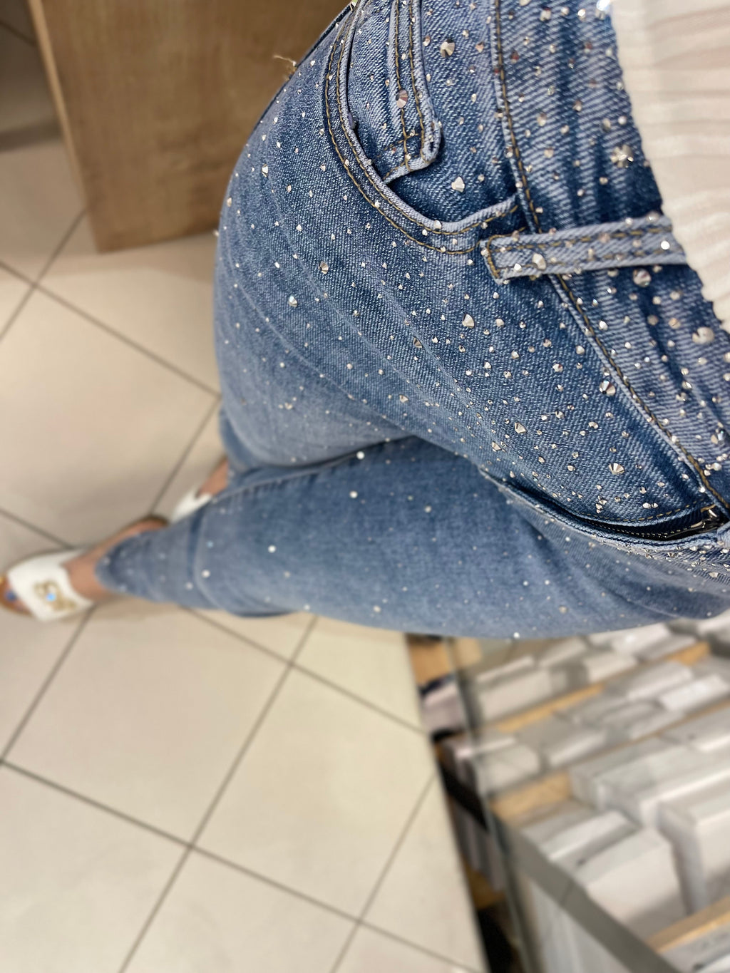 Glitzer Jeans Milena