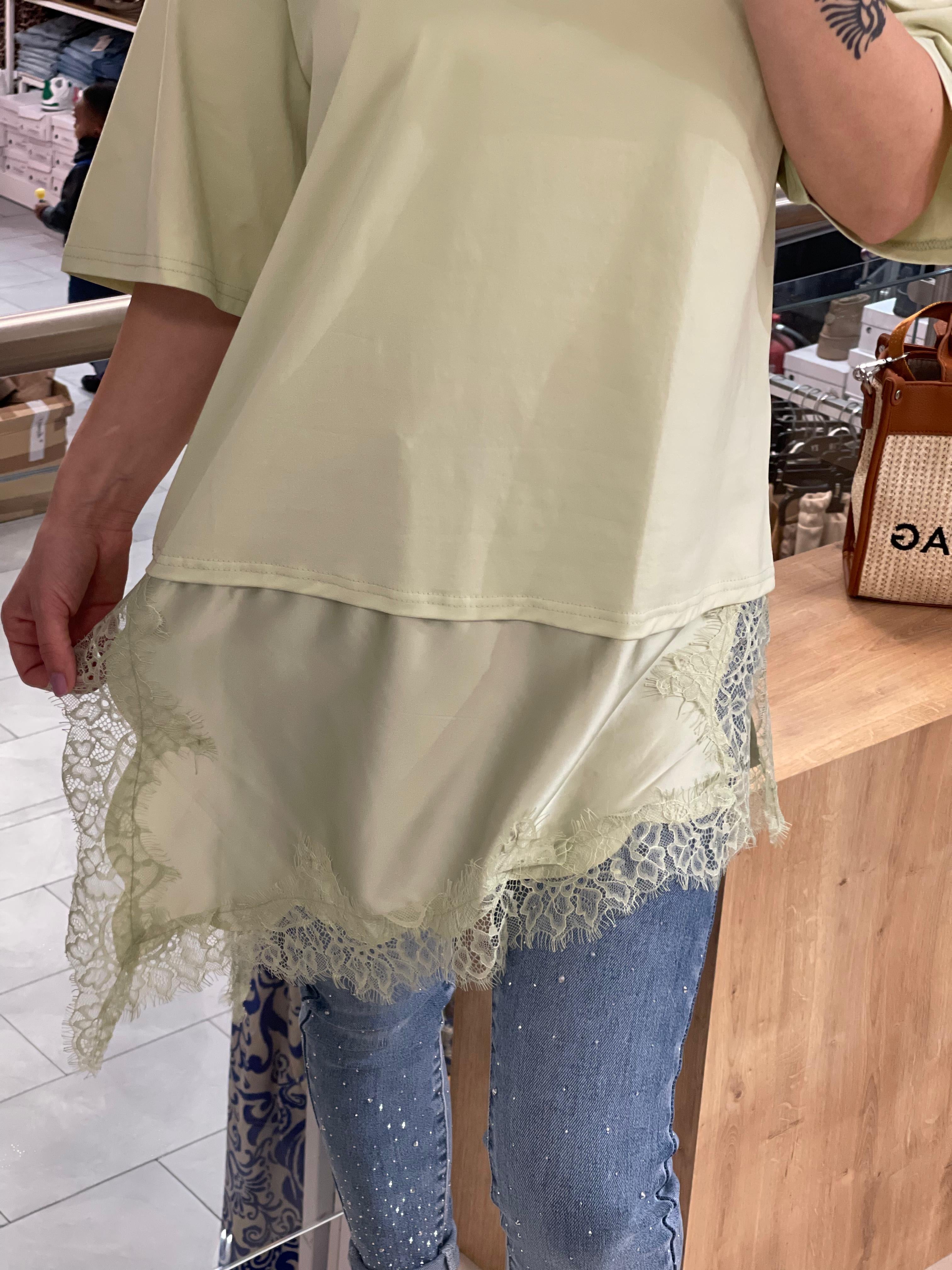 Camiseta con encaje Anna