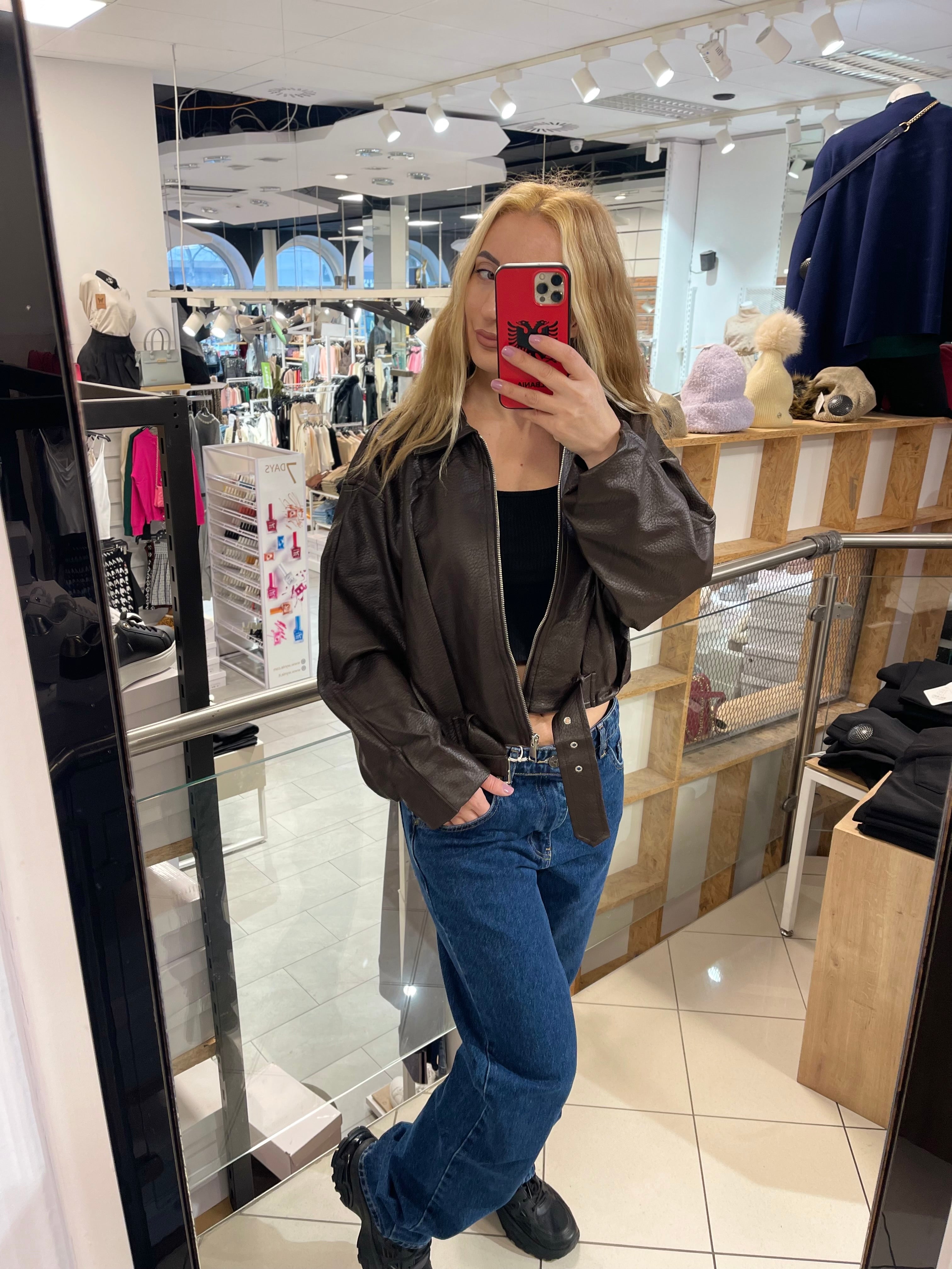 CARMEN LEDERJACKE AUS PU