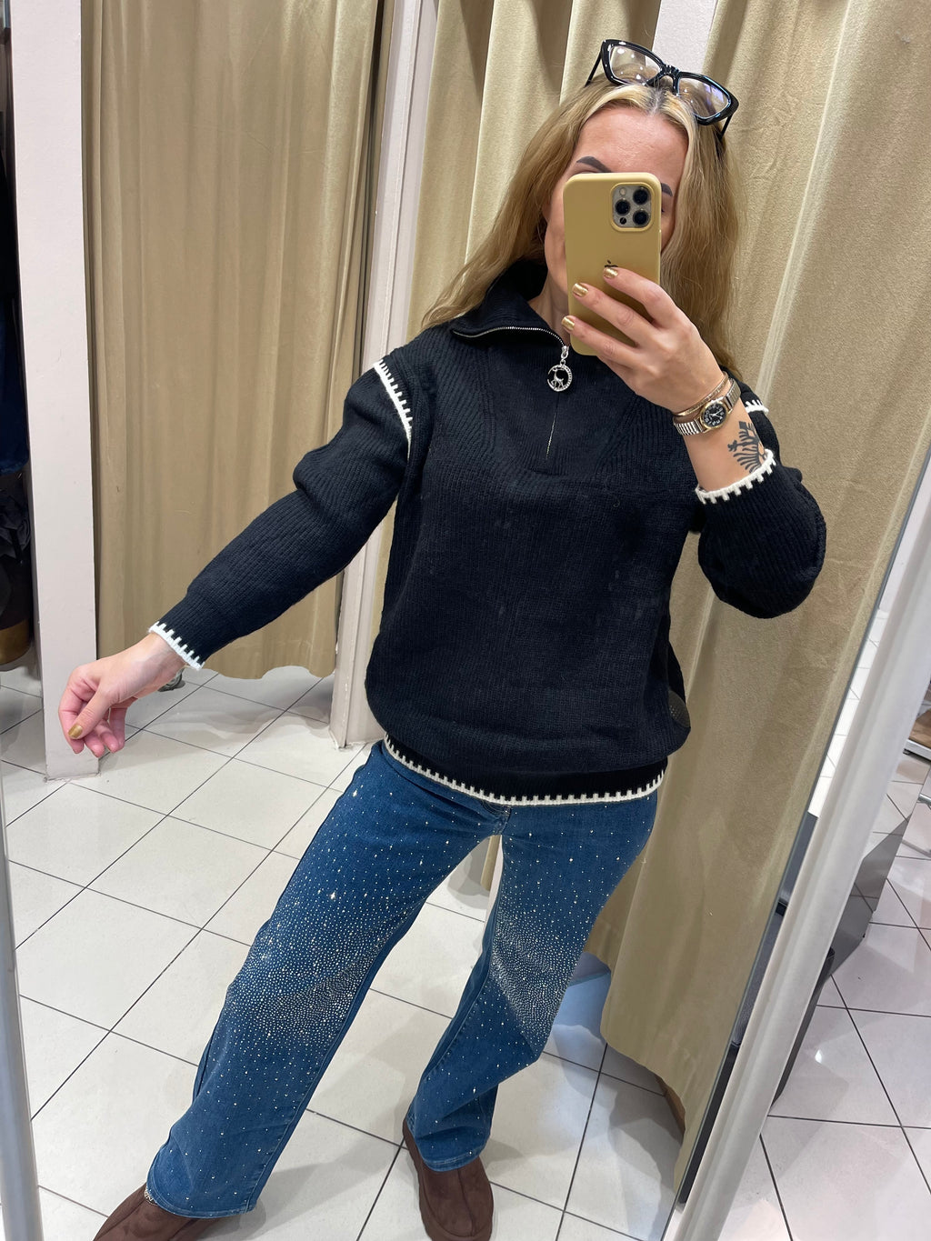 PULLOVER RIMA SCHWARZ