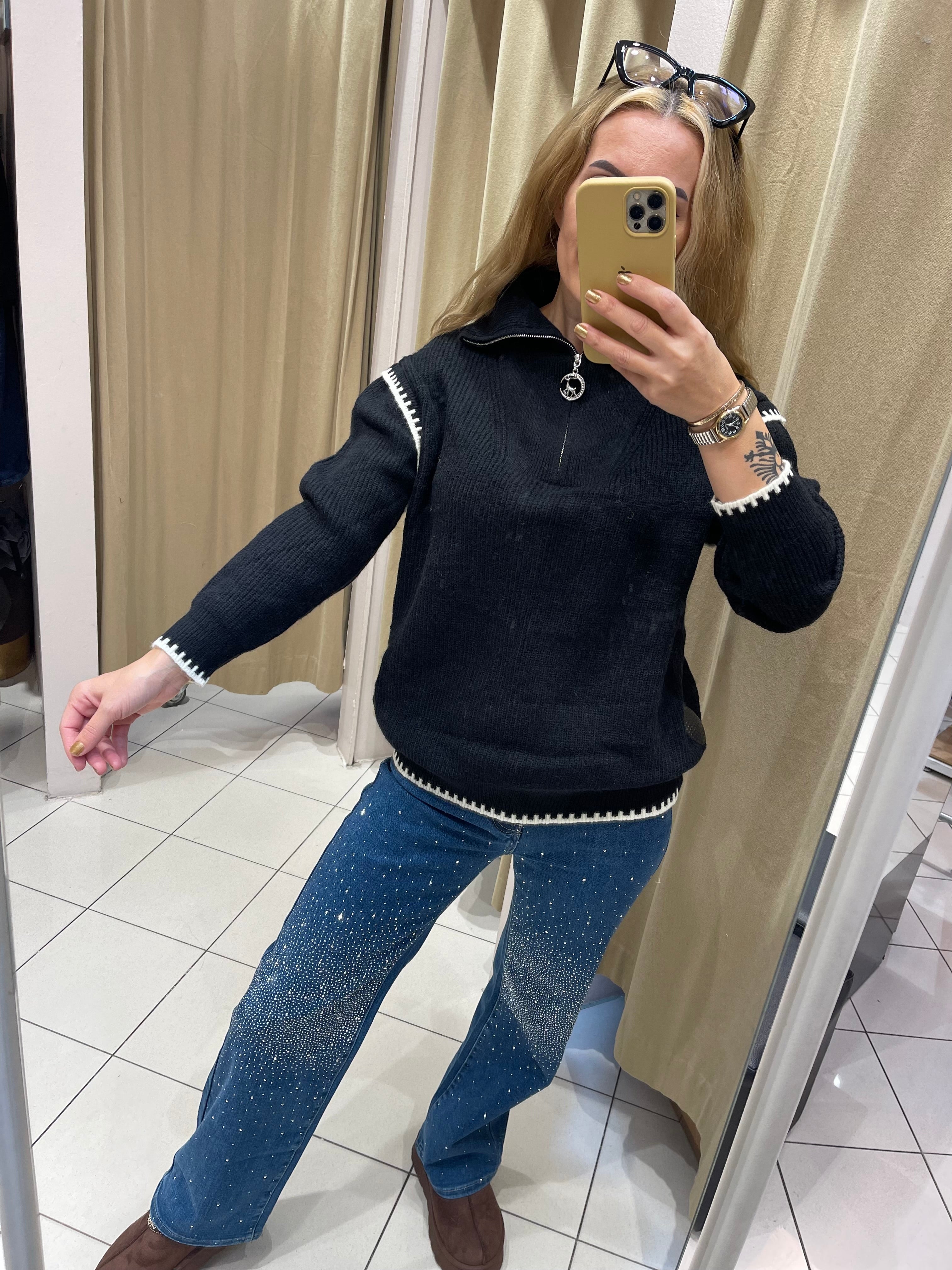 PULLOVER RIMA SCHWARZ