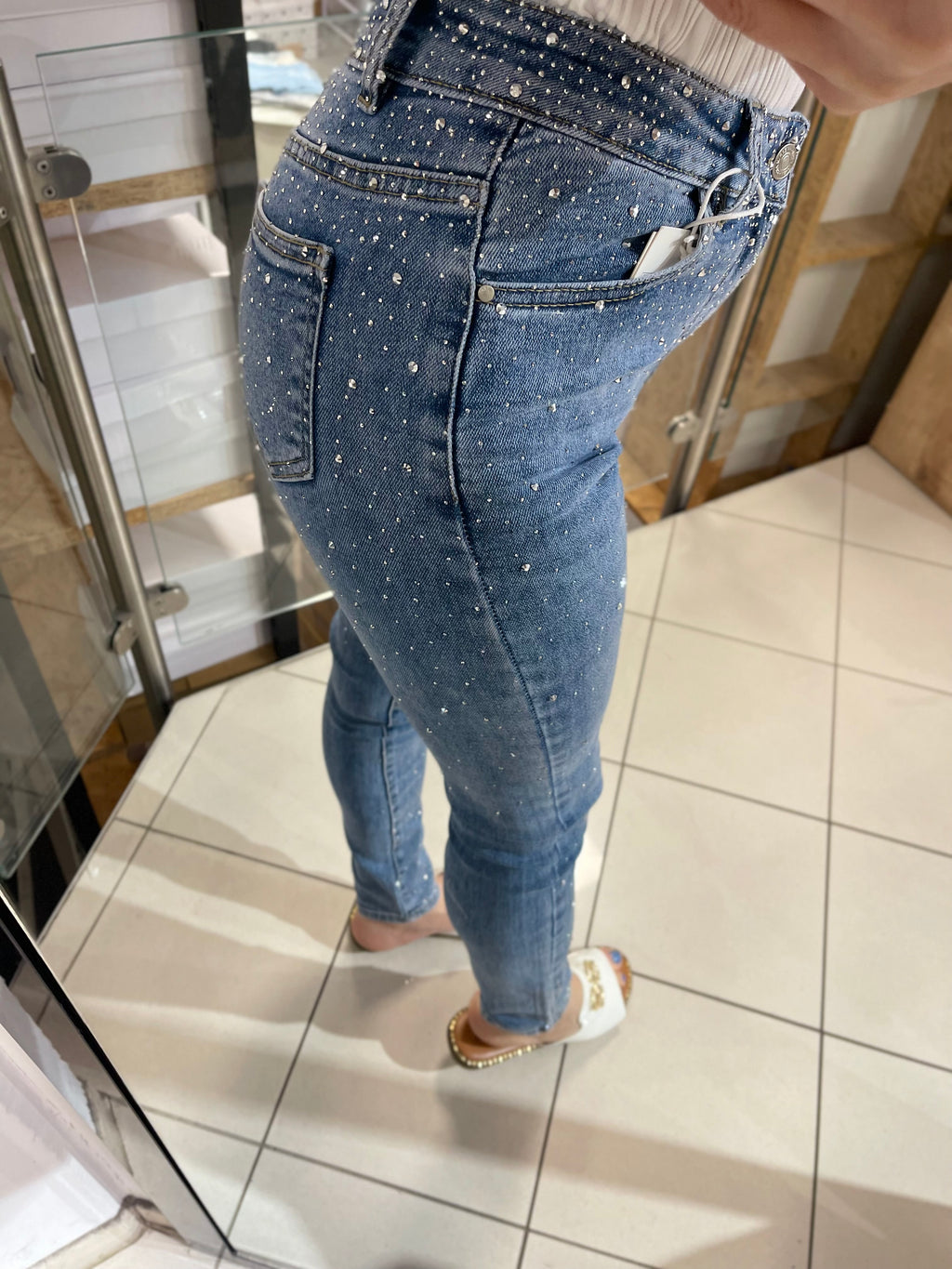 Glitzer Jeans Milena