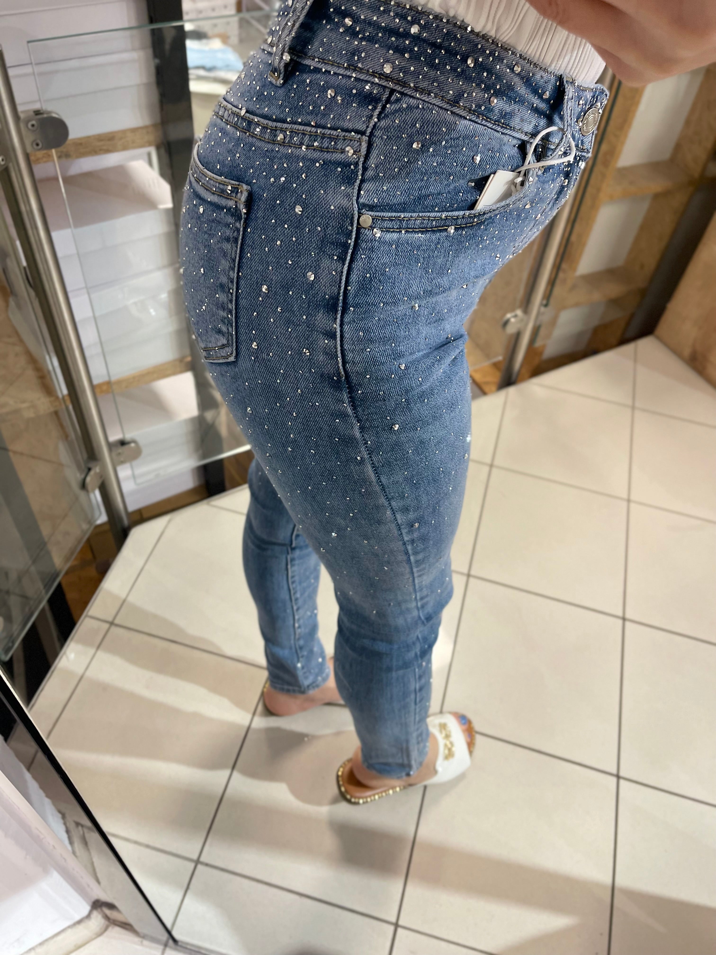Glitzer Jeans Milena