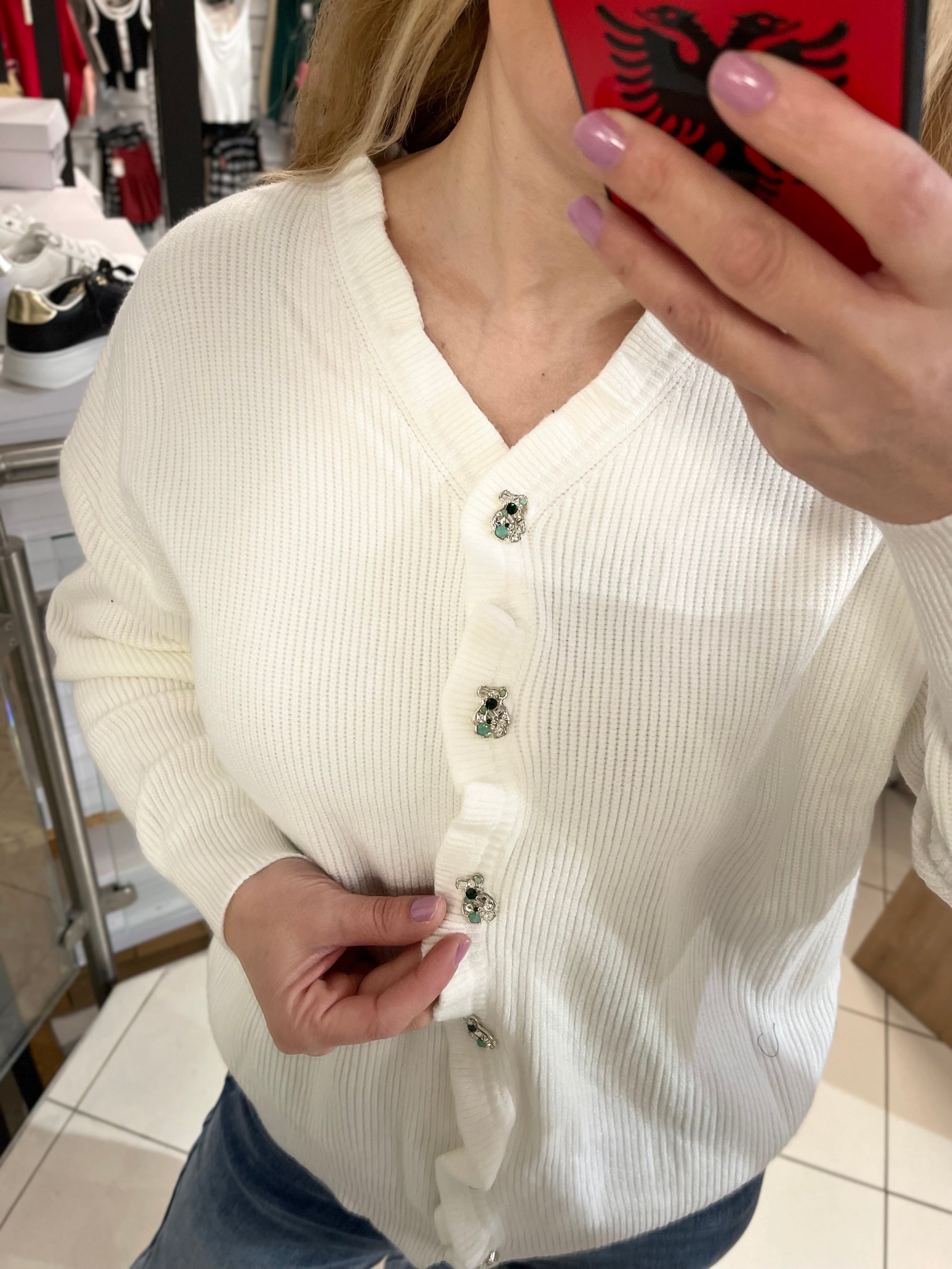 TEDDY KNOPF STRICKJACKE