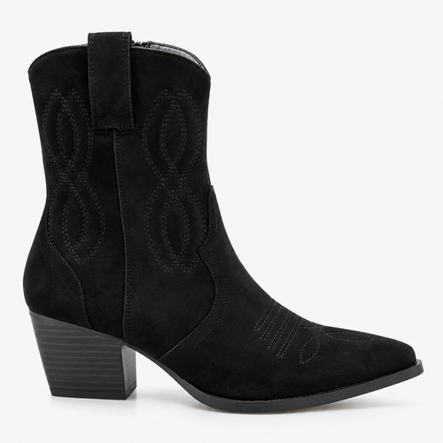 Western-Stiefelette mit Stickerei