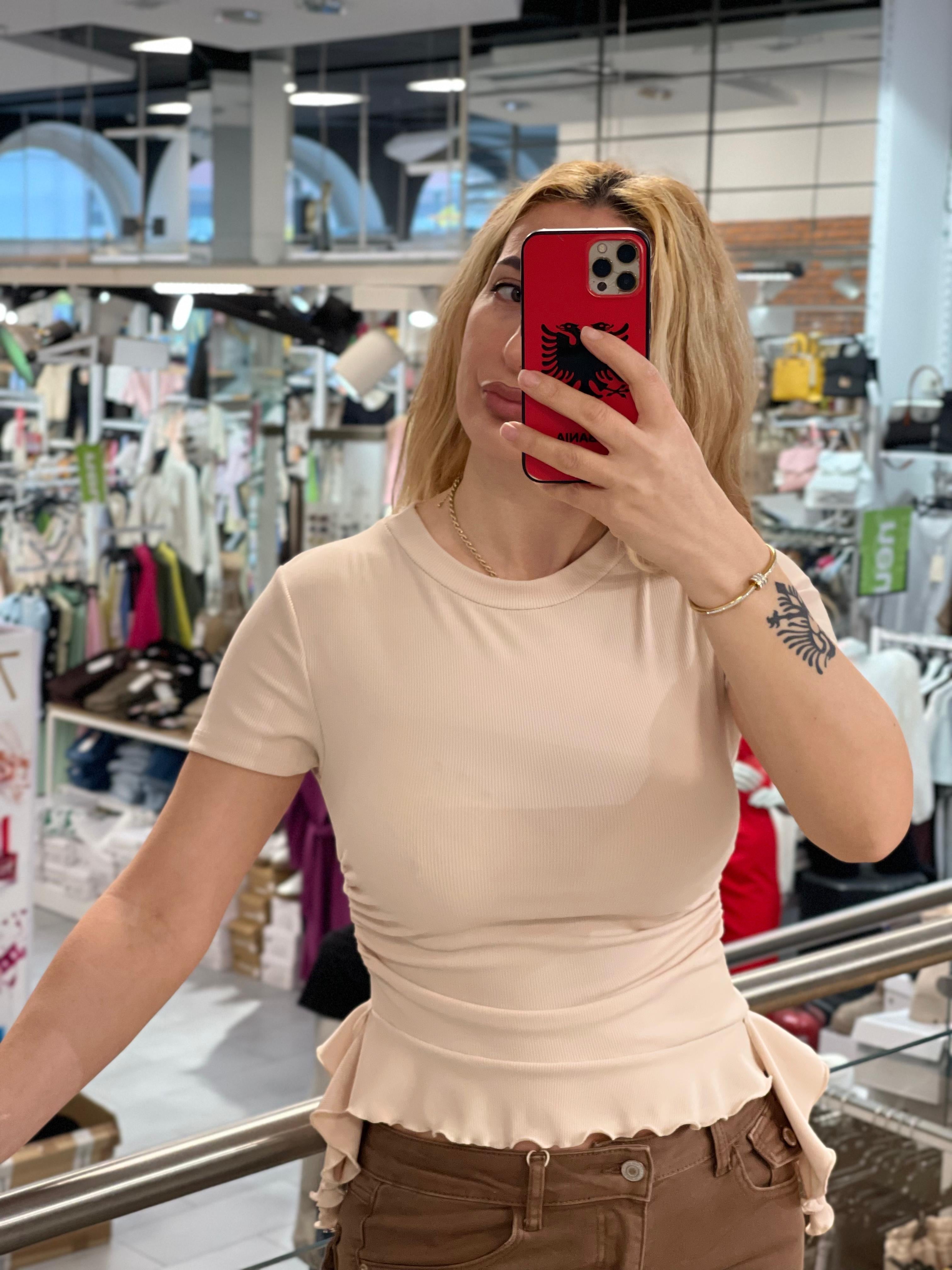 Shirt Zeinab mit Rüschchen