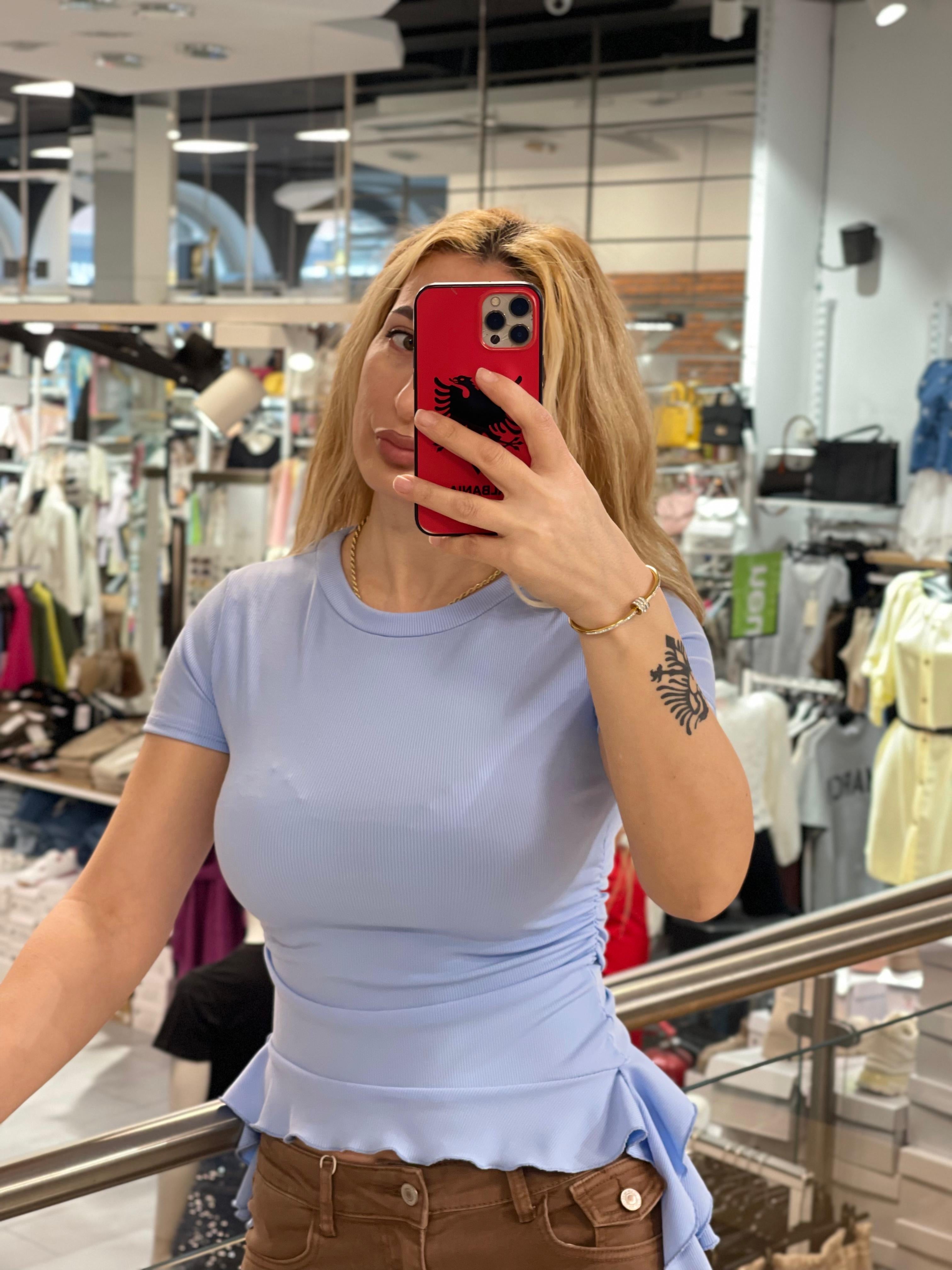 Shirt Zeinab mit Rüschchen