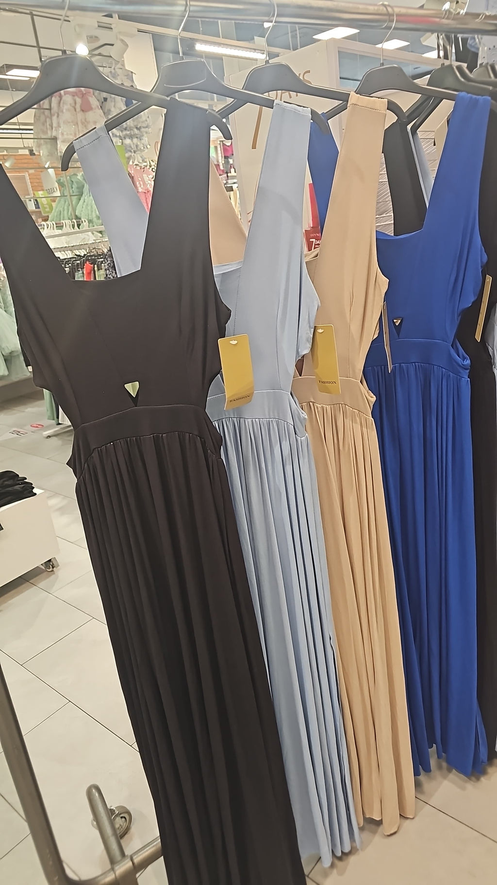 Cutout Kleid Maxi Jersey