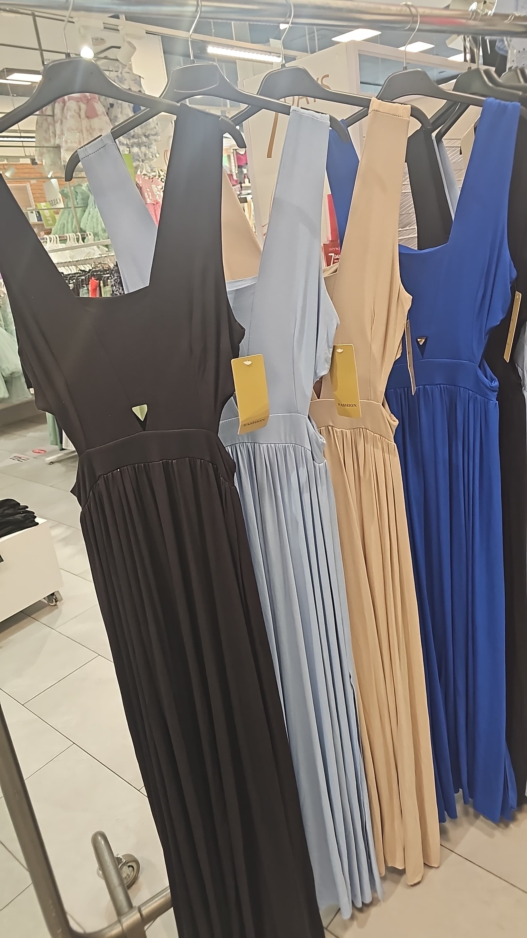 Cutout Kleid Maxi Jersey