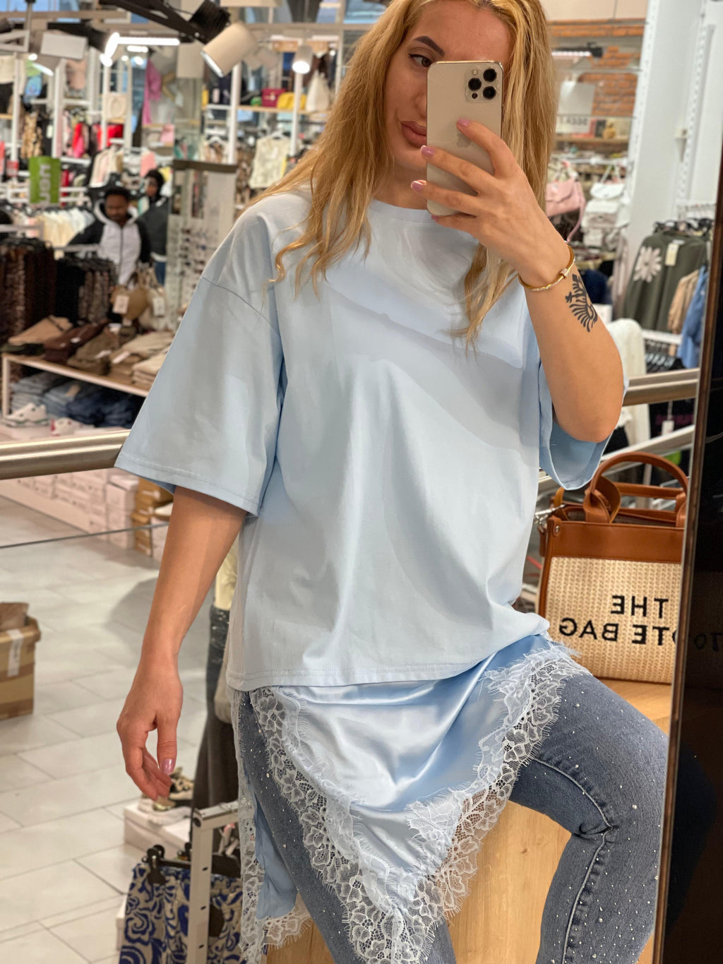 T-Shirt mit Spitze Anna