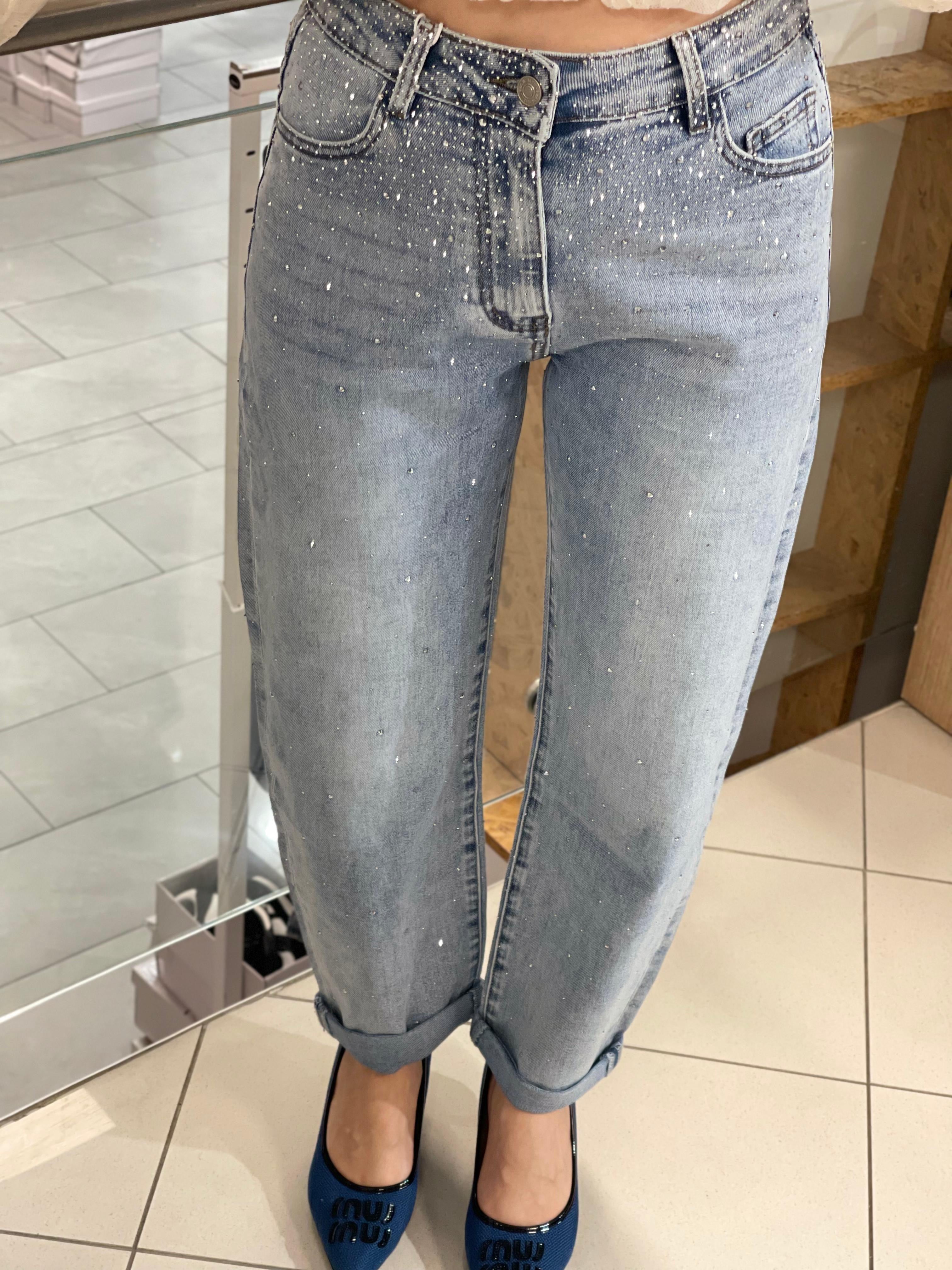 Mom Strass Jeans