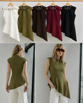 Asymmetrisches Peplum-Top Mila