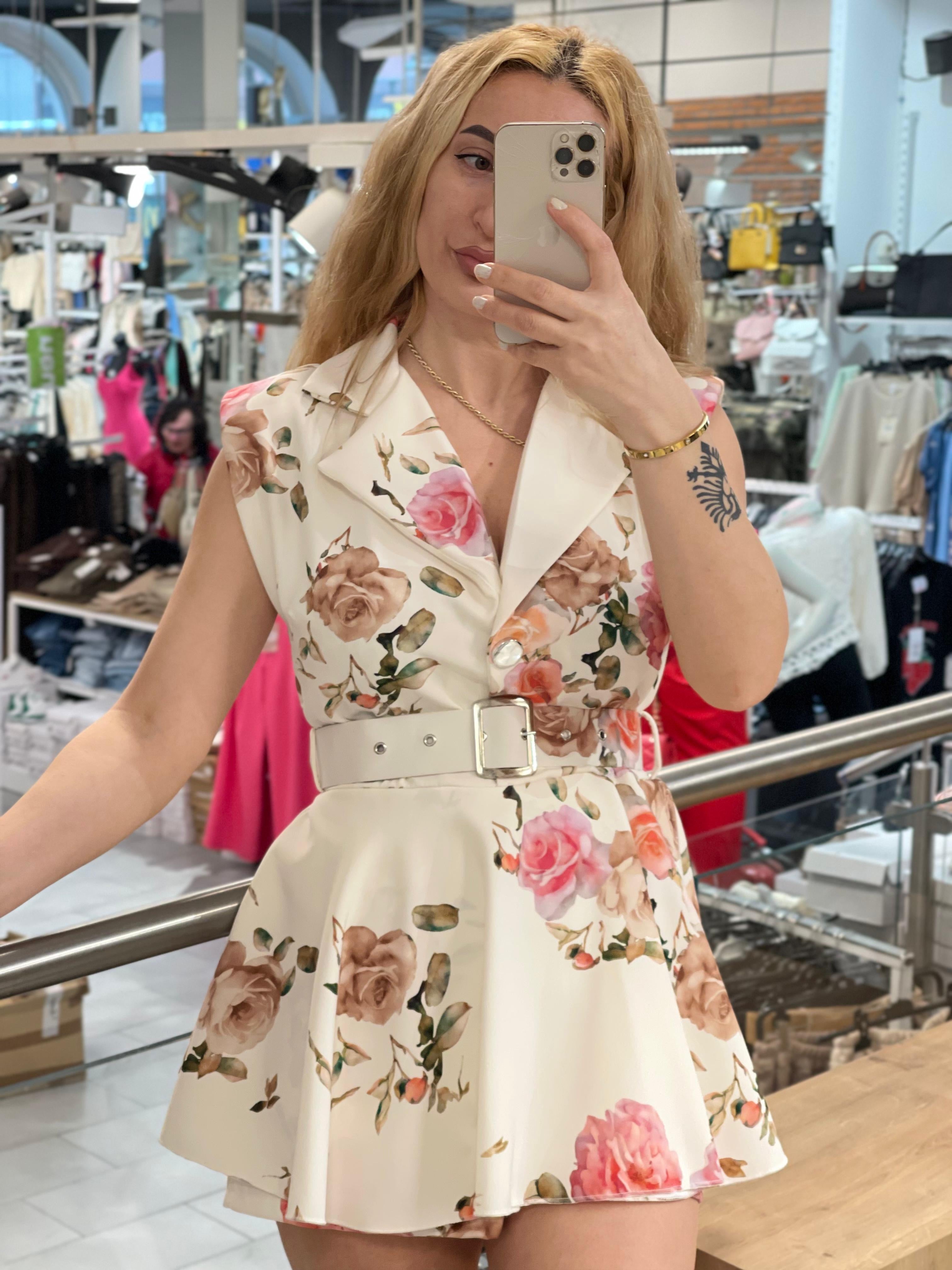 Bella Italia Flower Dress / Overallkleid