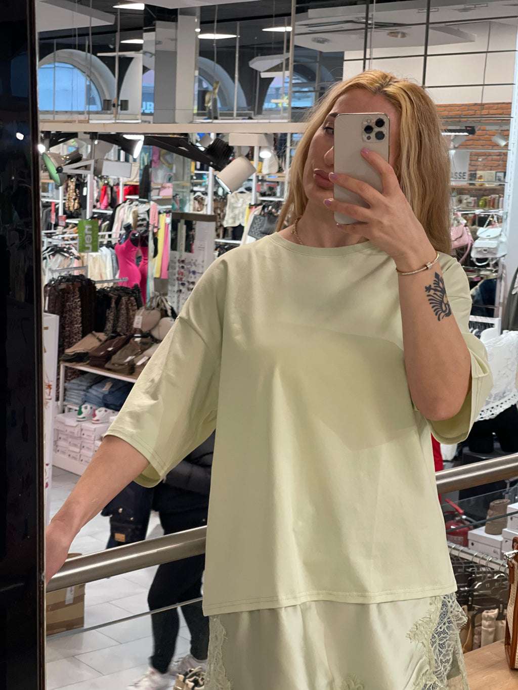 T-Shirt mit Spitze Anna