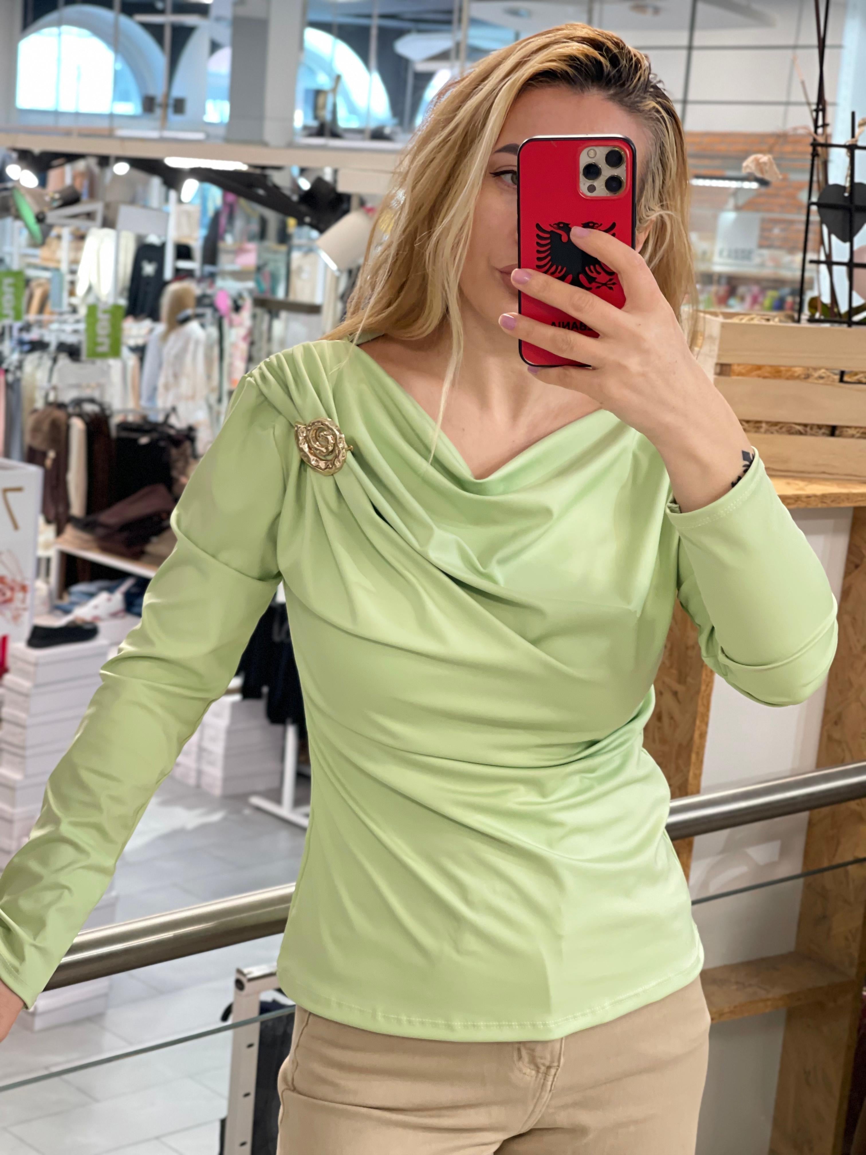 Wasserfallkragen Oberteil Katharina