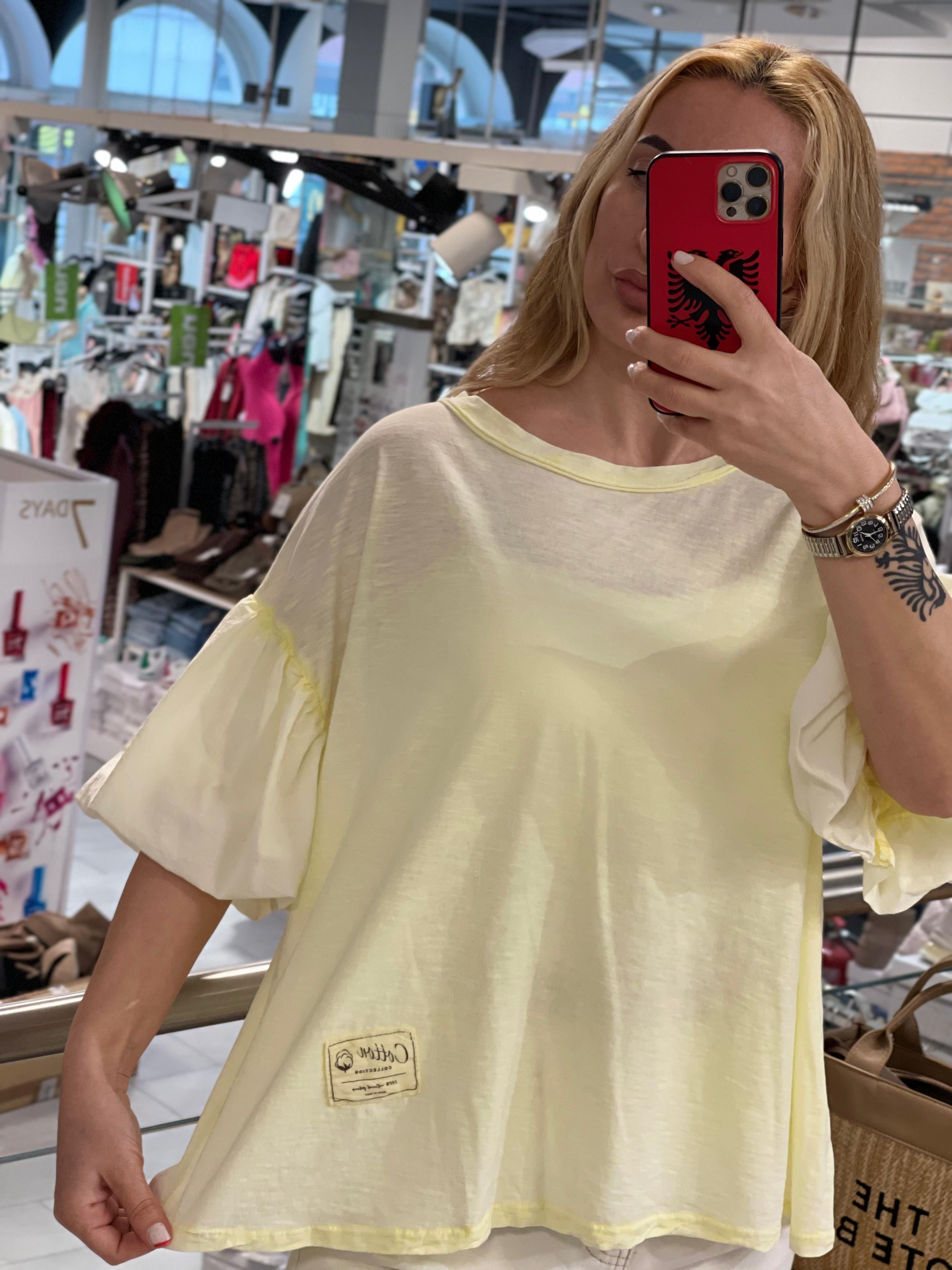 Volante Ärmeln Shirt Manja