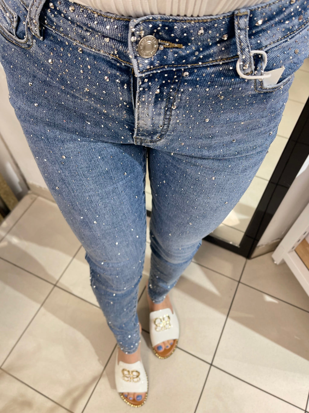 Glitzer Jeans Milena