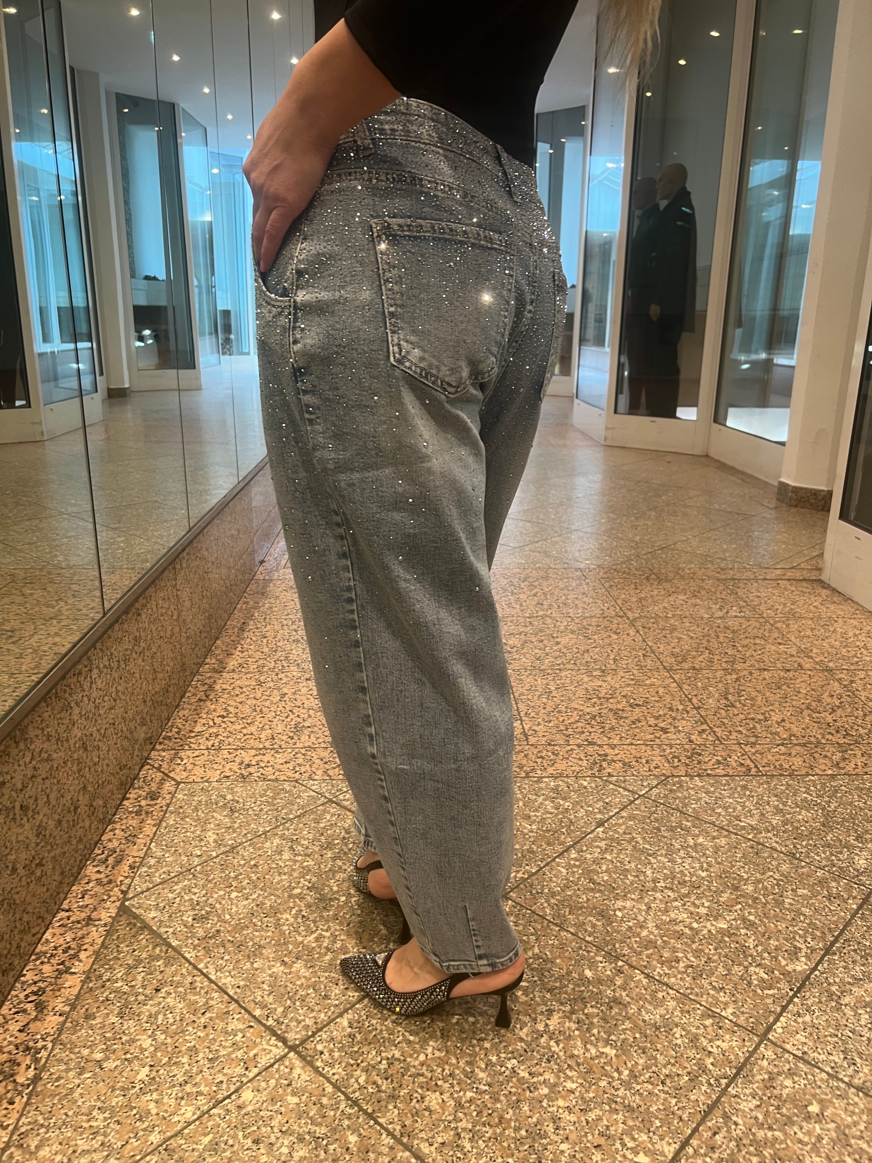 GLITZER JEANS JULIA