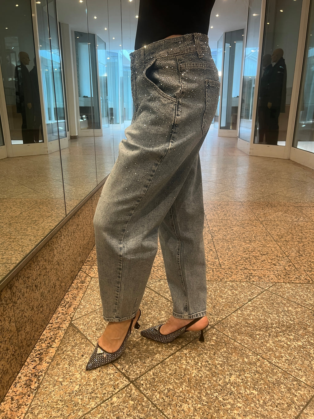 GLITZER JEANS JULIA