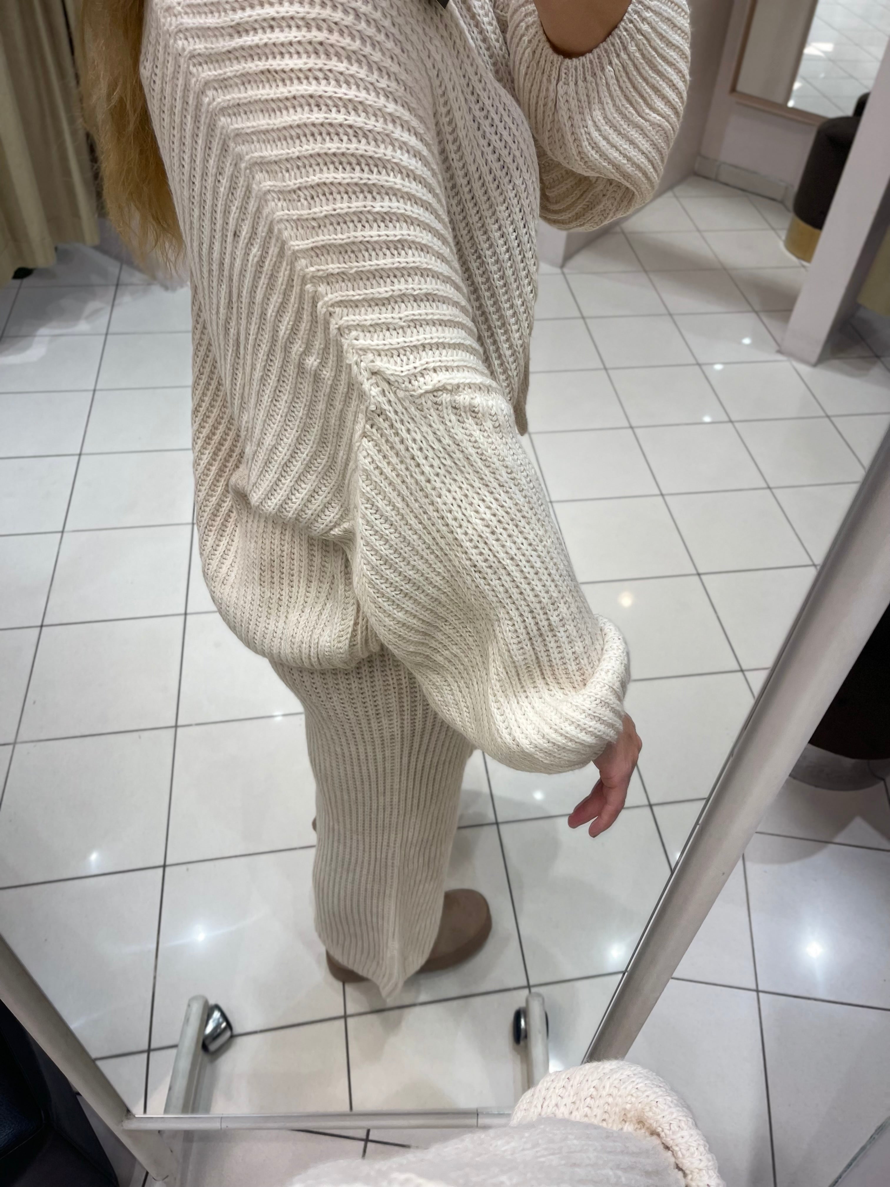 STRICK-ZWEITEILER IN BEIGE