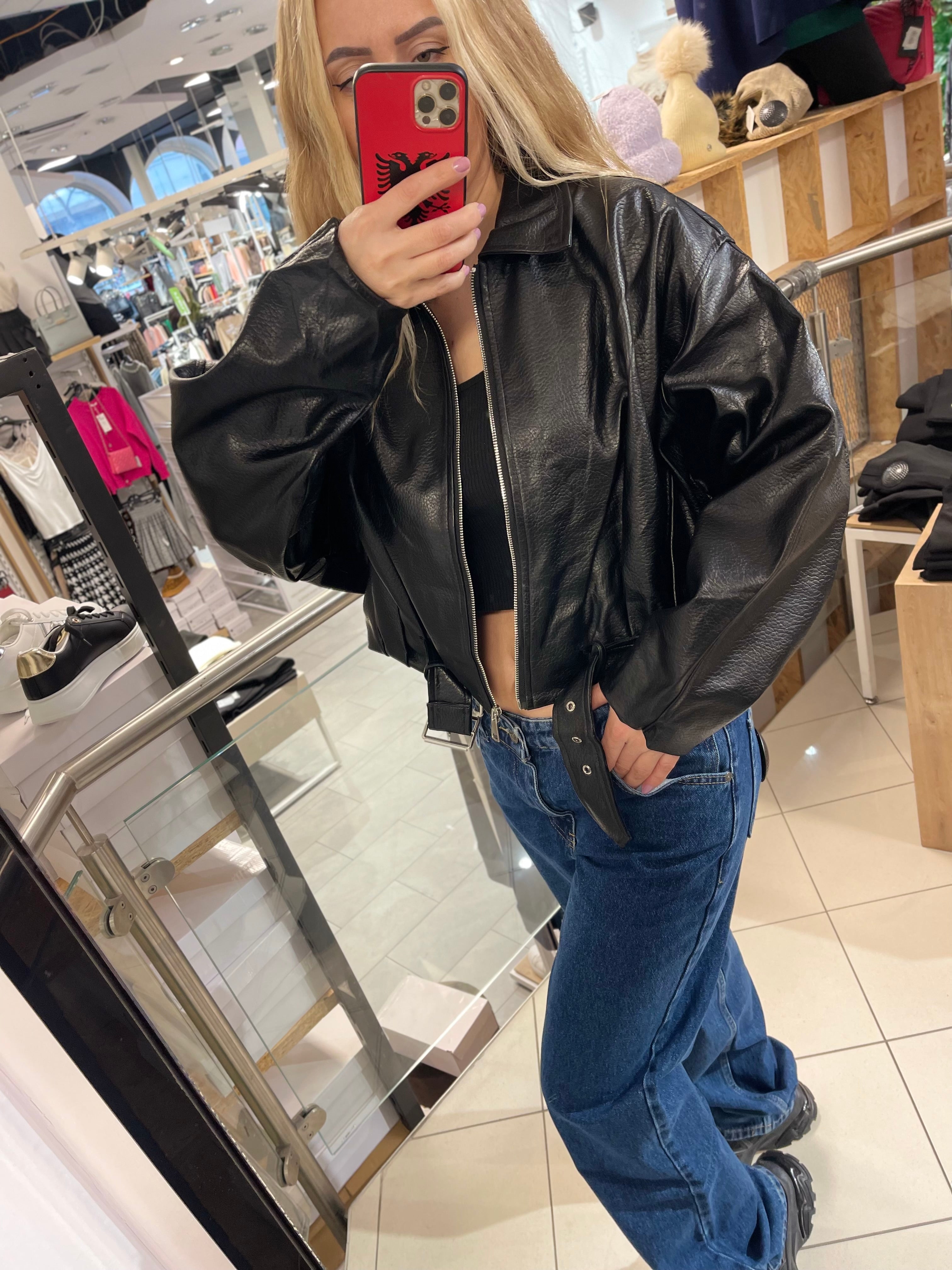 CARMEN LEDERJACKE AUS PU