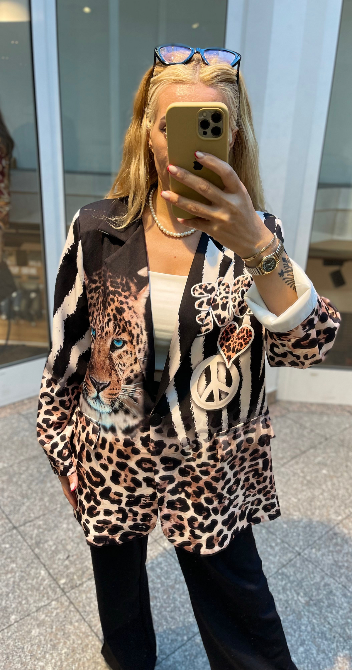 ANIMAL PRINT BLAZER – LEOPARD & ZEBRA DESIGN