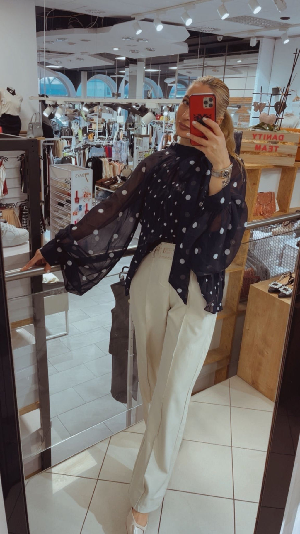 PÜNKTCHEN BLUSE TAMARA