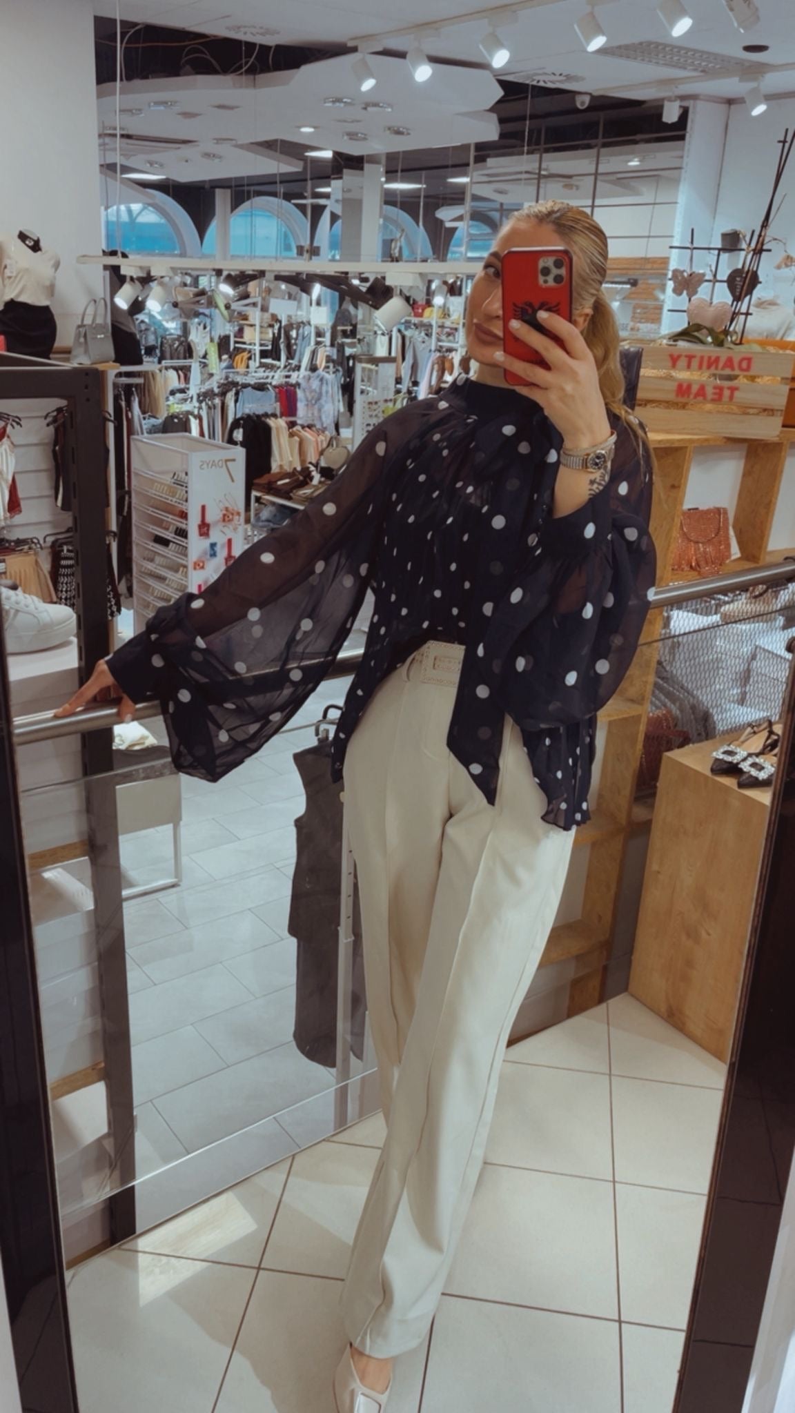 PÜNKTCHEN BLUSE TAMARA